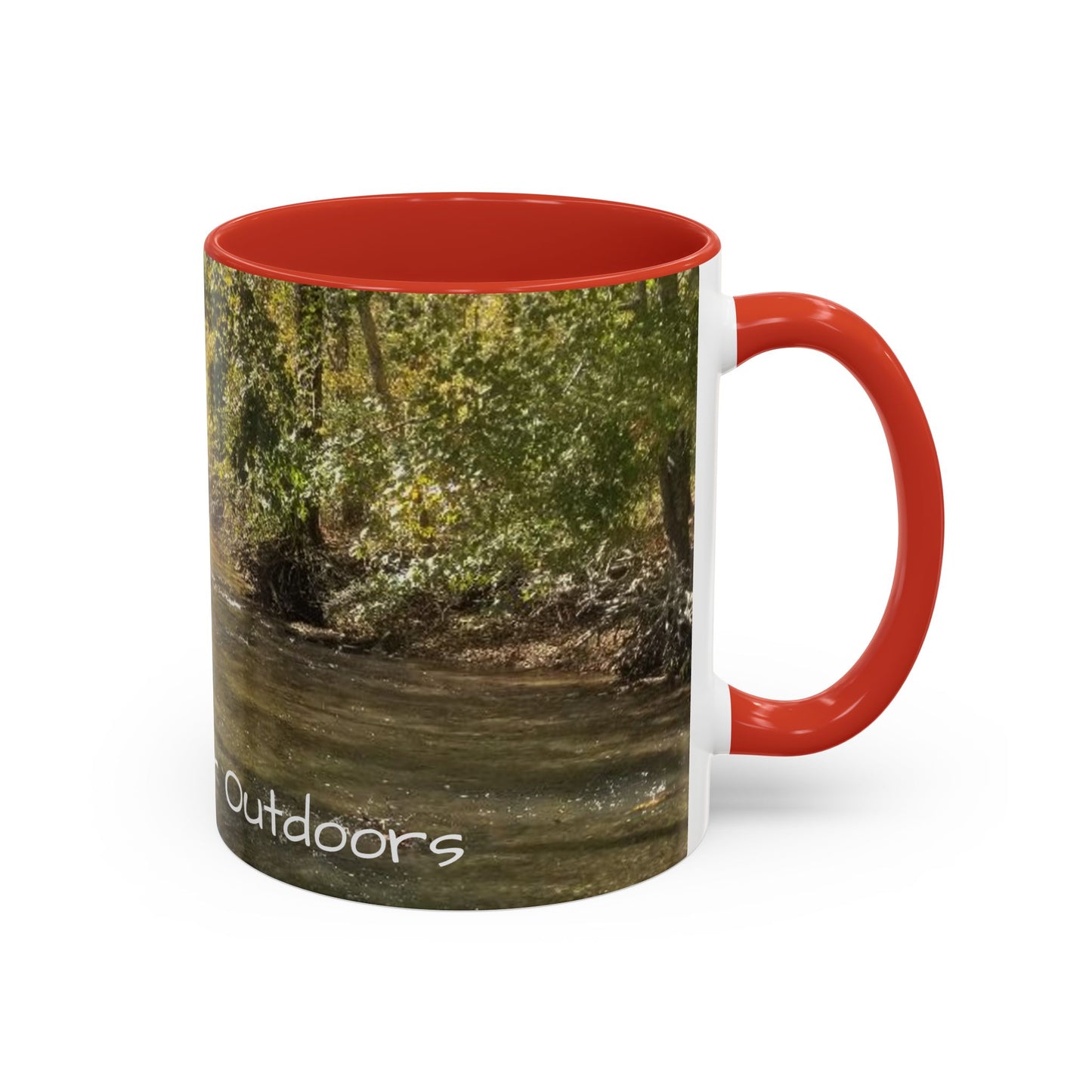 Nature-Inspired Accent Coffee Mug, Perfect for Outdoor Lovers, Gifts for Nature Enthusiasts, Afternoon Coffee, Camping Mug, Scenic Drinkware