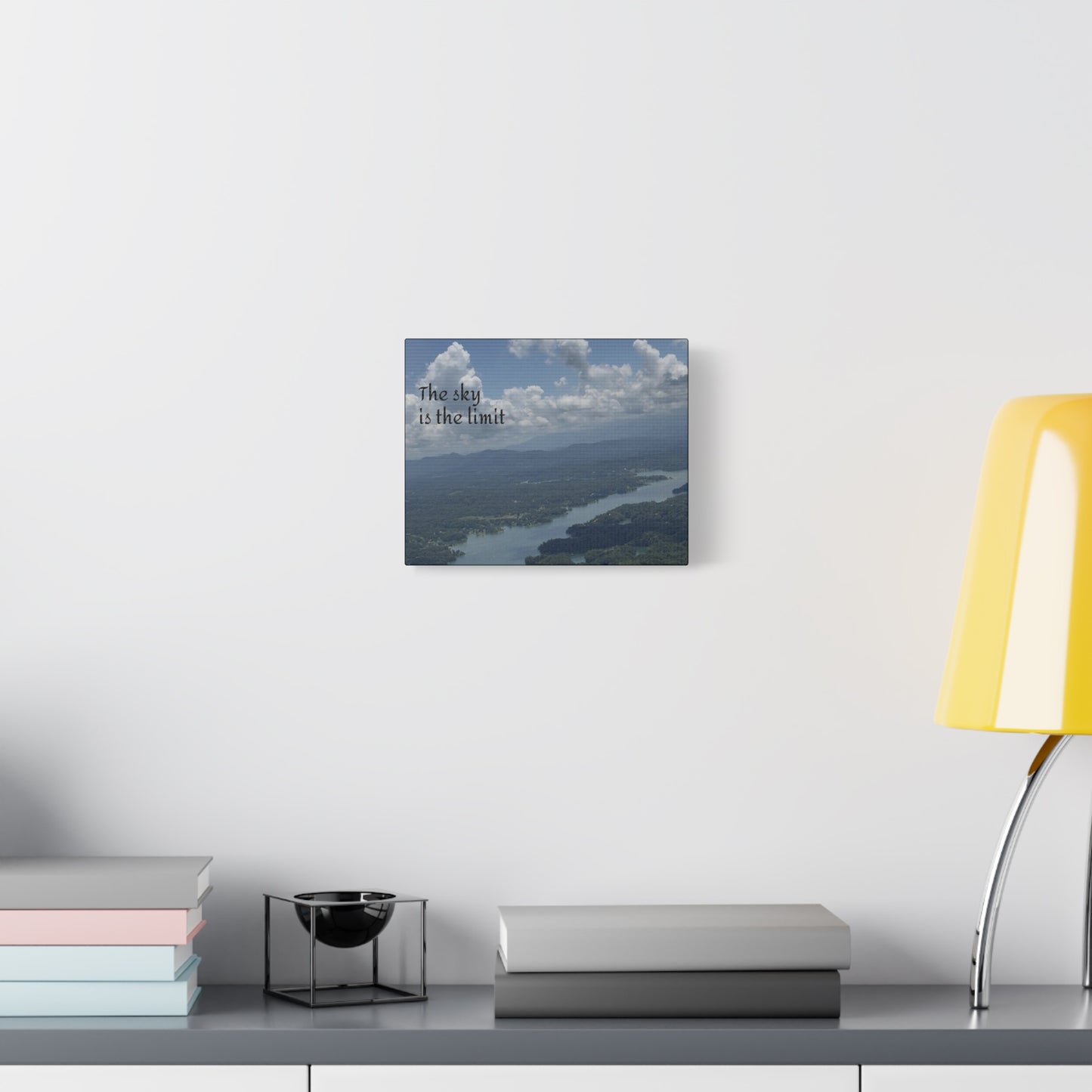 Inspirational Canvas Wall Art - The Sky Is The Limit, Motivational Decor, Home Office Artwork, Gift for Dreamers, Nature Photography