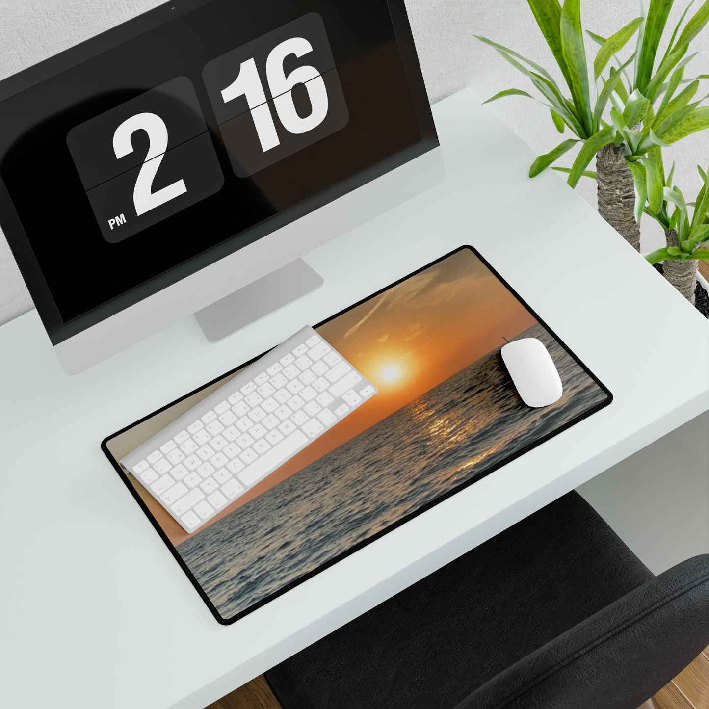 Scenic Desk Mats for Home and Office, Ocean Sunset Desk Mat, Custom Desk Protector, Workstation Decor, Motivational Gift