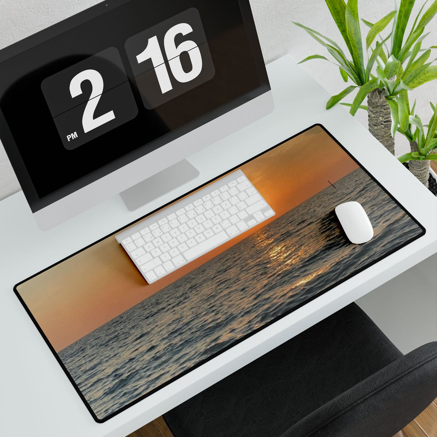 Scenic Desk Mats for Home and Office, Ocean Sunset Desk Mat, Custom Desk Protector, Workstation Decor, Motivational Gift