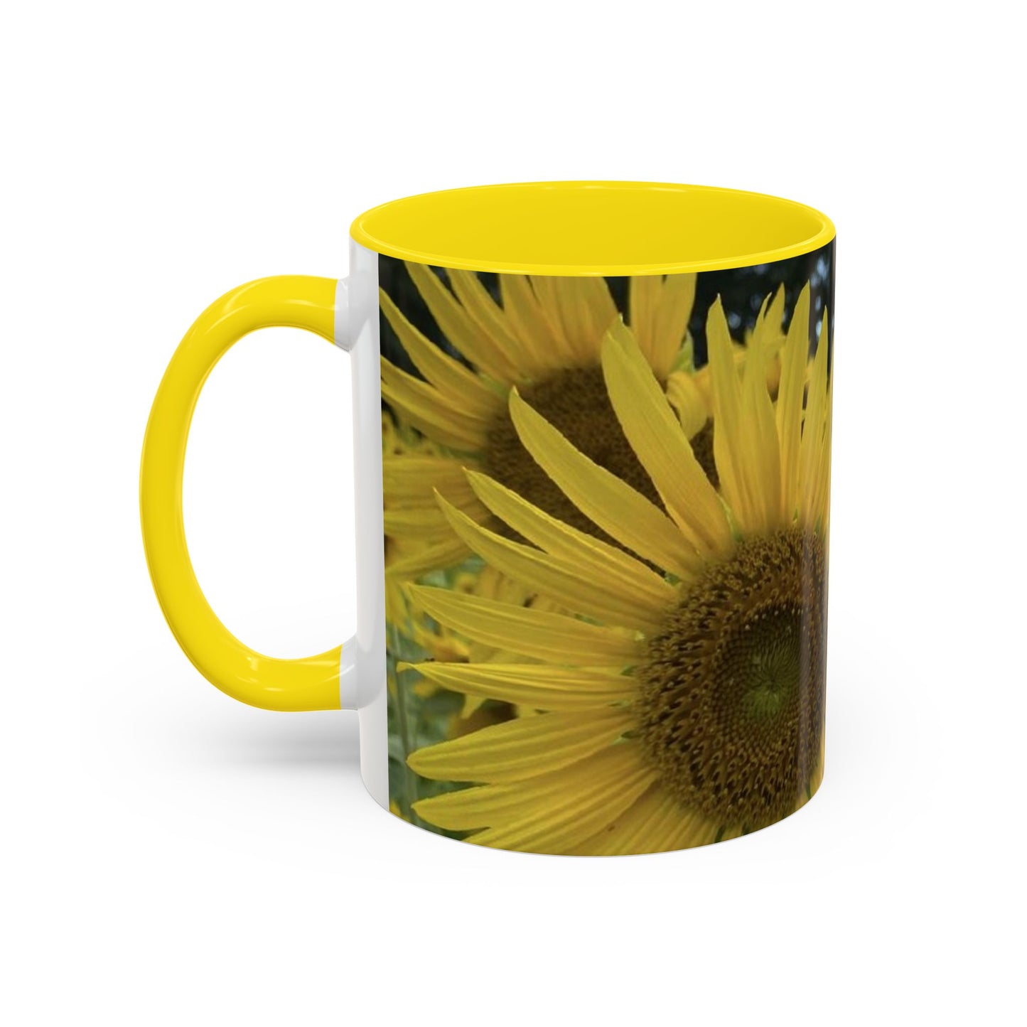 Sunflower Accent Coffee Mug - You Are My Sunshine, Gift for Flower Lovers, Coffee Lovers, Home Decor, Inspirational Mug, Floral Gifts