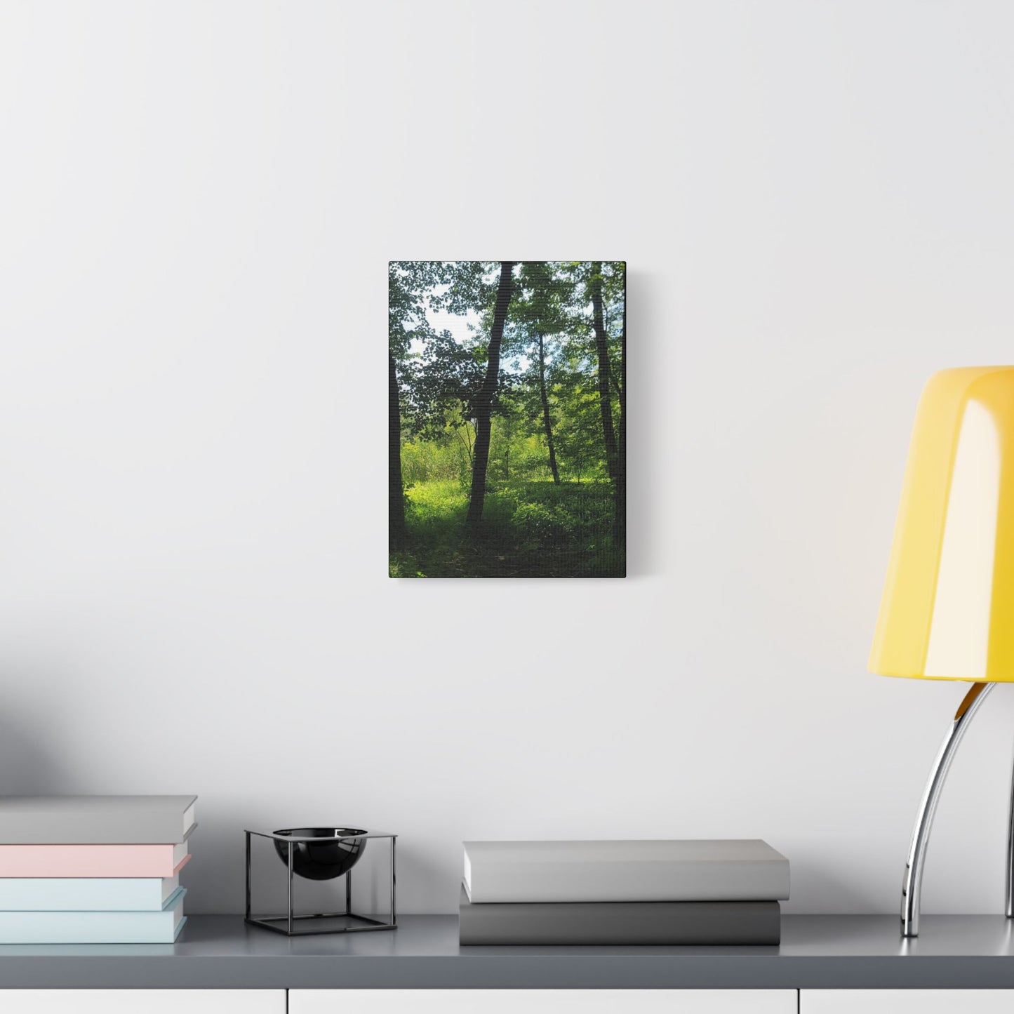 Scenic Canvas Wall Art - Nature-Inspired Home Decor, Forest Scene, Wall Hanging, Gift for Nature Lovers, Greenery Print