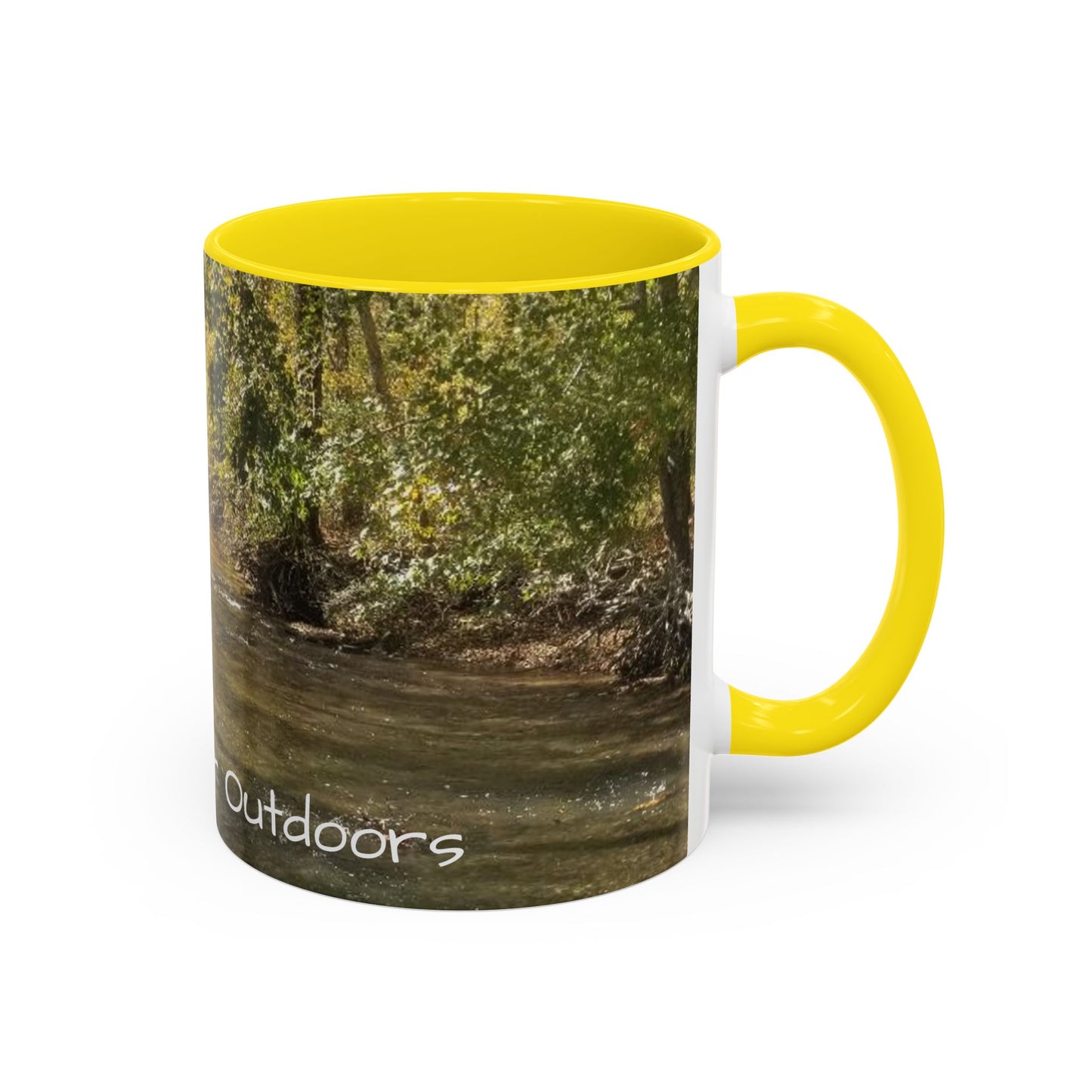 Nature-Inspired Accent Coffee Mug, Perfect for Outdoor Lovers, Gifts for Nature Enthusiasts, Afternoon Coffee, Camping Mug, Scenic Drinkware