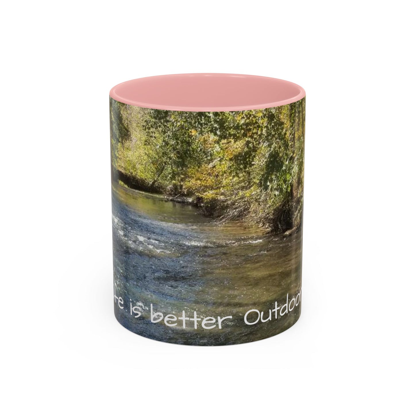 Nature-Inspired Accent Coffee Mug, Perfect for Outdoor Lovers, Gifts for Nature Enthusiasts, Afternoon Coffee, Camping Mug, Scenic Drinkware