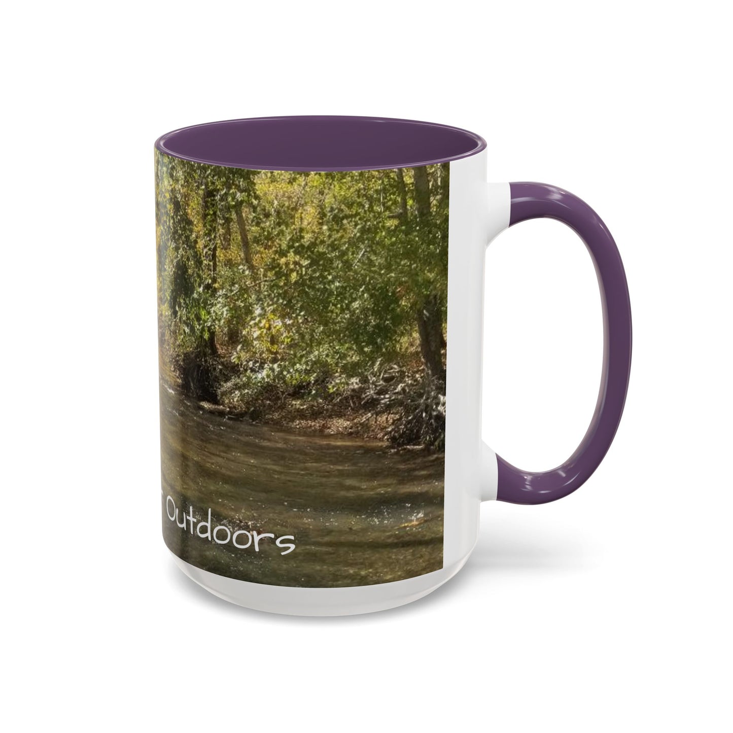 Nature-Inspired Accent Coffee Mug, Perfect for Outdoor Lovers, Gifts for Nature Enthusiasts, Afternoon Coffee, Camping Mug, Scenic Drinkware