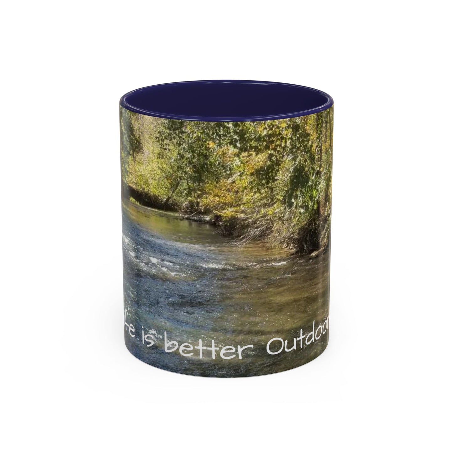 Nature-Inspired Accent Coffee Mug, Perfect for Outdoor Lovers, Gifts for Nature Enthusiasts, Afternoon Coffee, Camping Mug, Scenic Drinkware