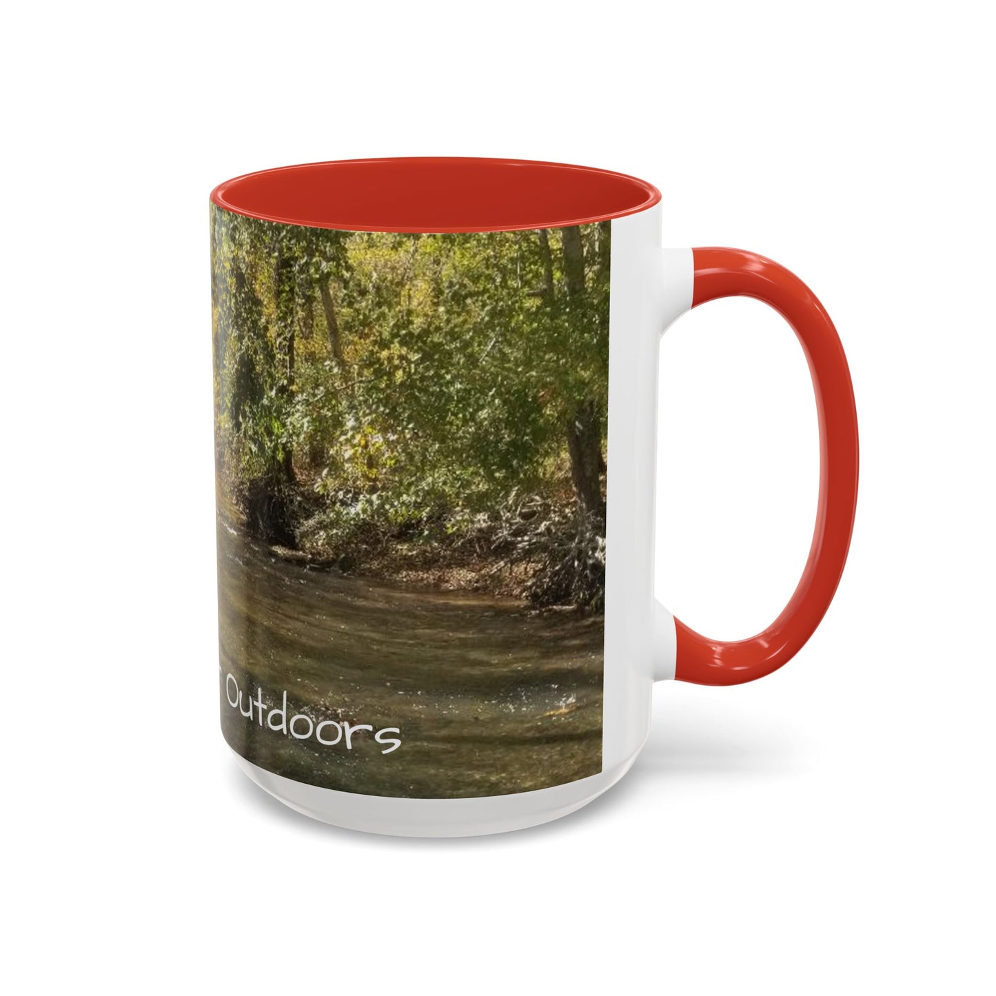 Nature-Inspired Accent Coffee Mug, Perfect for Outdoor Lovers, Gifts for Nature Enthusiasts, Afternoon Coffee, Camping Mug, Scenic Drinkware