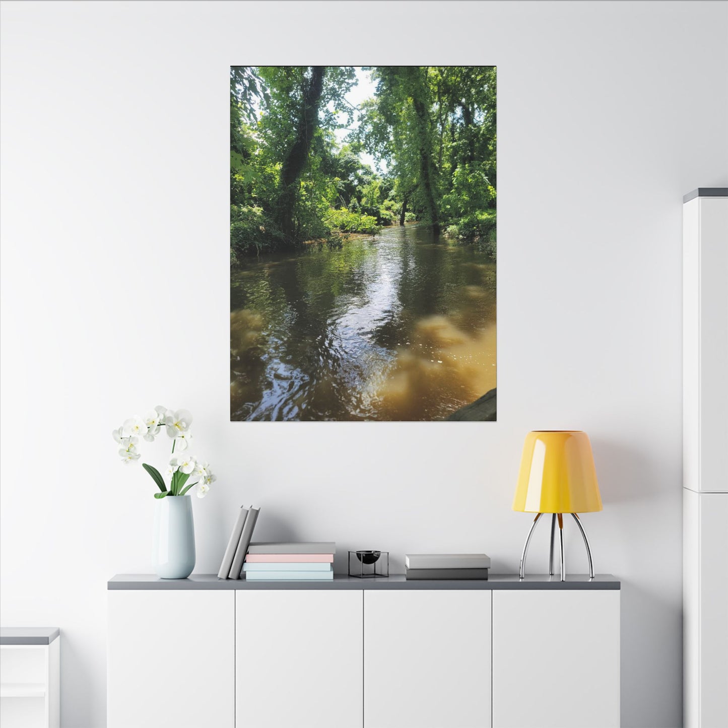 Scenic River Canvas Print, Nature Wall Art, Home Décor, Gift for Nature Lovers, Landscape Photography Decor