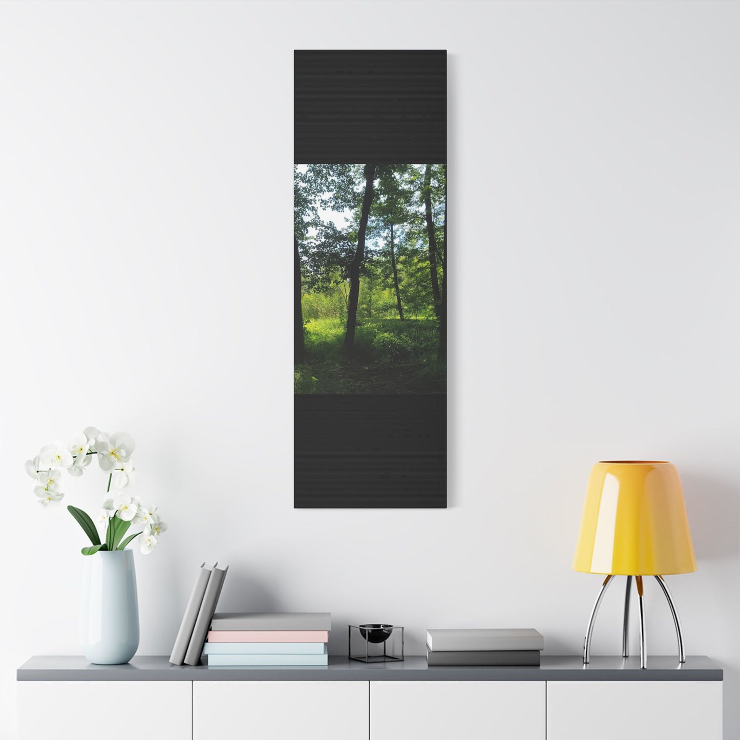 Scenic Canvas Wall Art - Nature-Inspired Home Decor, Forest Scene, Wall Hanging, Gift for Nature Lovers, Greenery Print