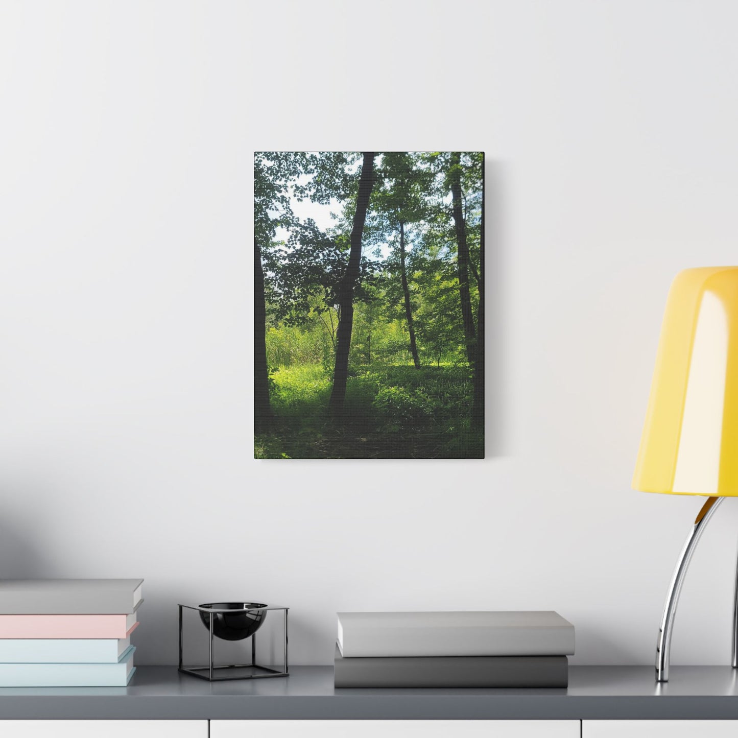 Scenic Canvas Wall Art - Nature-Inspired Home Decor, Forest Scene, Wall Hanging, Gift for Nature Lovers, Greenery Print