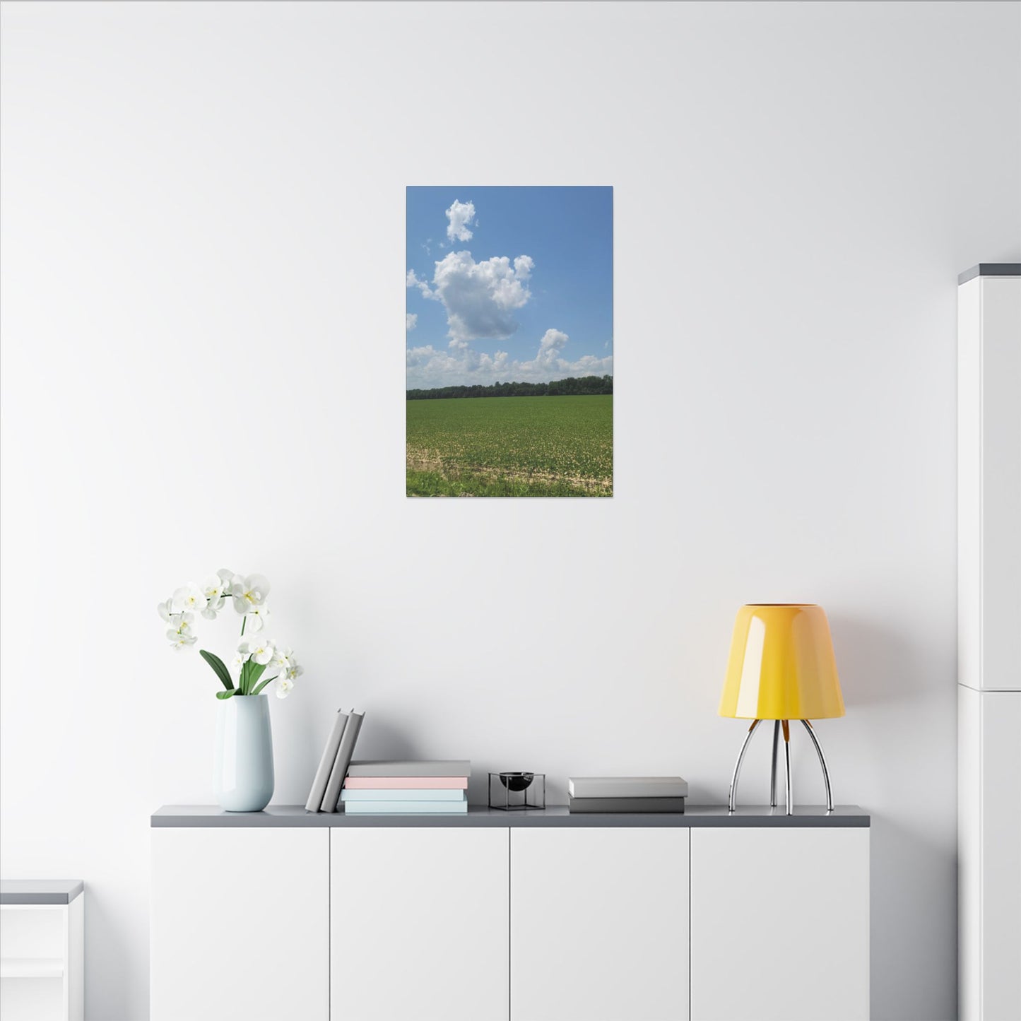 Serene Landscape Canvas Wall Art, Nature Decor for Home, Farmhouse, Gift for Nature Lovers, Rustic Wall Art, Living Room Decoration
