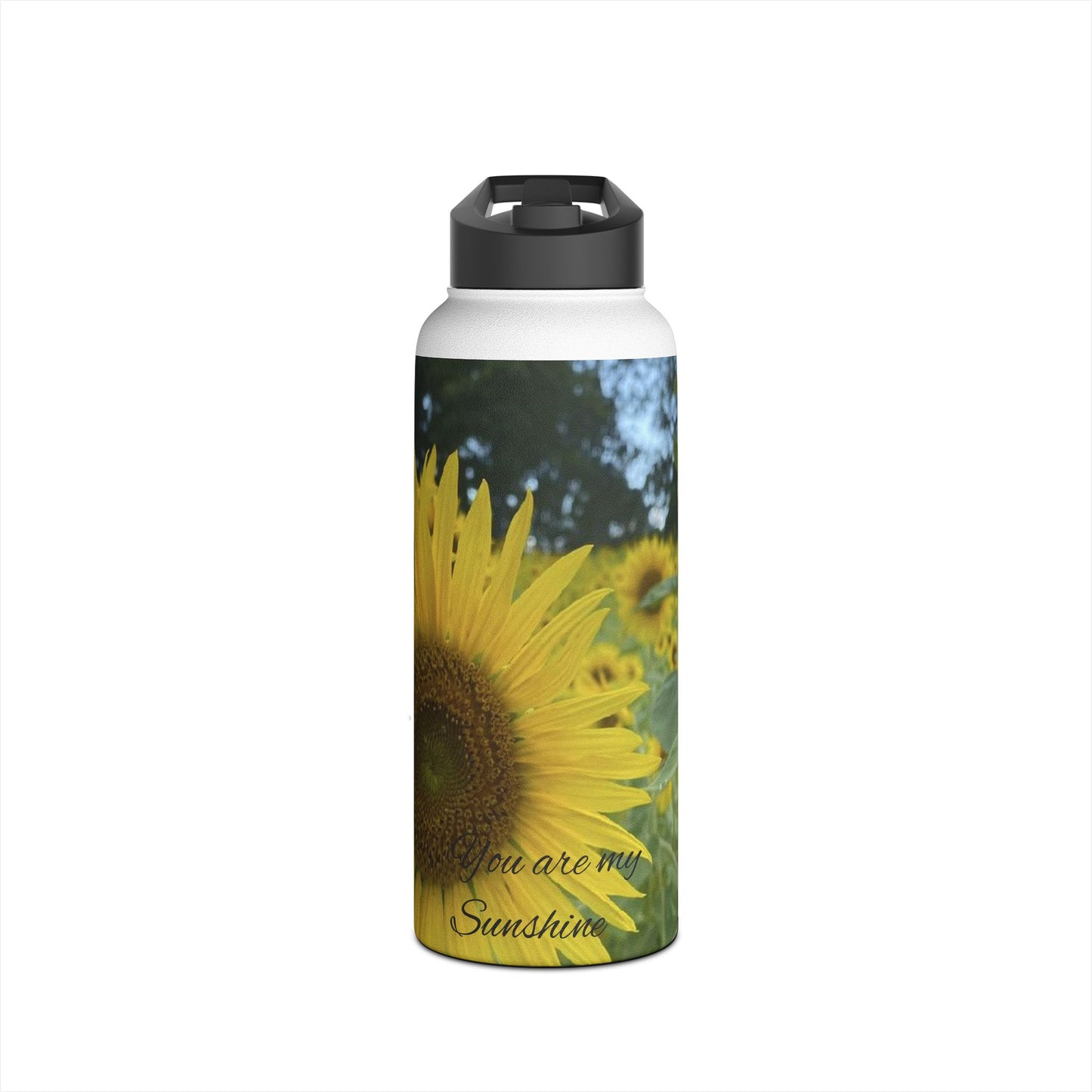 Sunflower Stainless Steel Water Bottle - You Are My Sunshine, Eco-Friendly Hydration, Gifts for Her, Summer Accessories, Outdoor Adventure