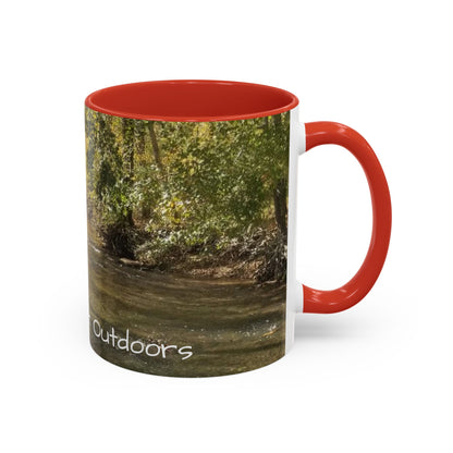 Nature-Inspired Accent Coffee Mug, Perfect for Outdoor Lovers, Gifts for Nature Enthusiasts, Afternoon Coffee, Camping Mug, Scenic Drinkware