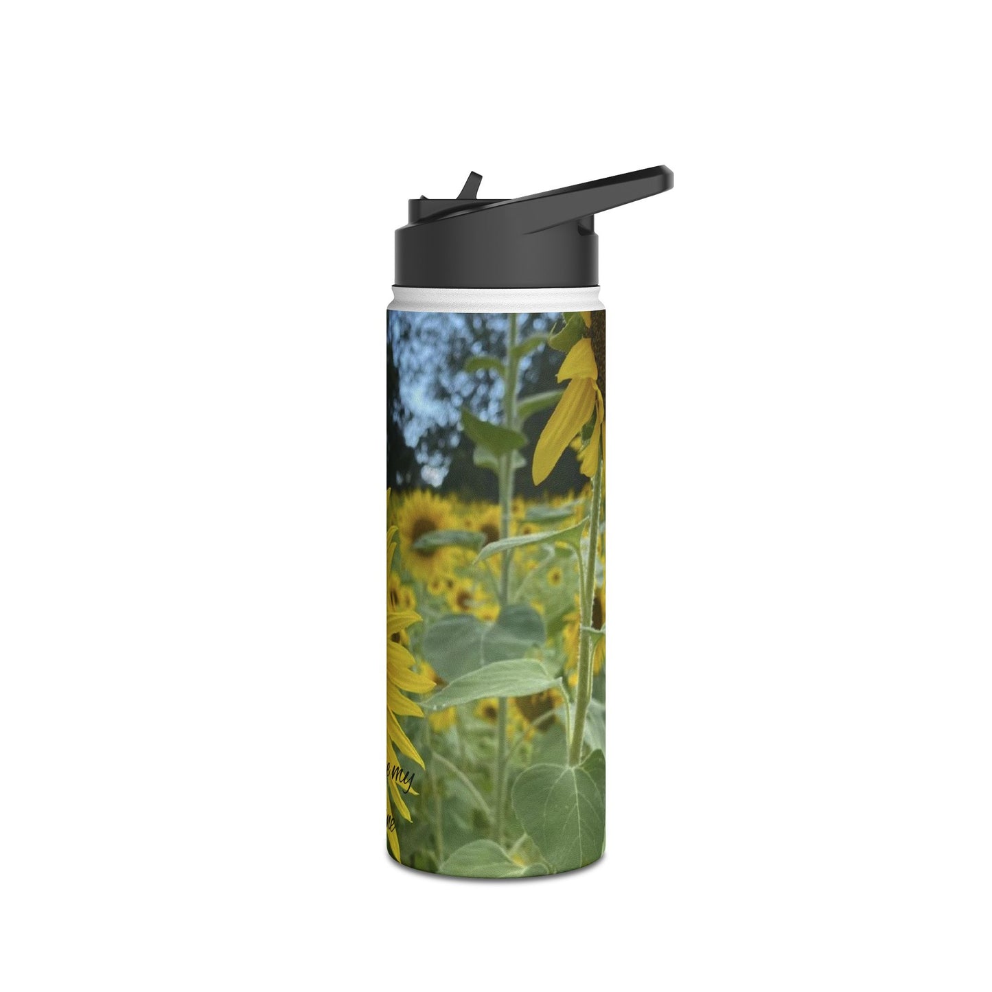 Sunflower Stainless Steel Water Bottle - You Are My Sunshine, Eco-Friendly Hydration, Gifts for Her, Summer Accessories, Outdoor Adventure