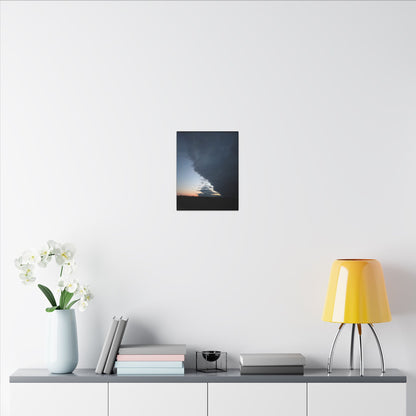 Matte Canvas Wall Art - Dramatic Storm Sky Decor, Modern Home Aesthetic, Gift for Nature Lovers, Living Room Artwork, Photography Print