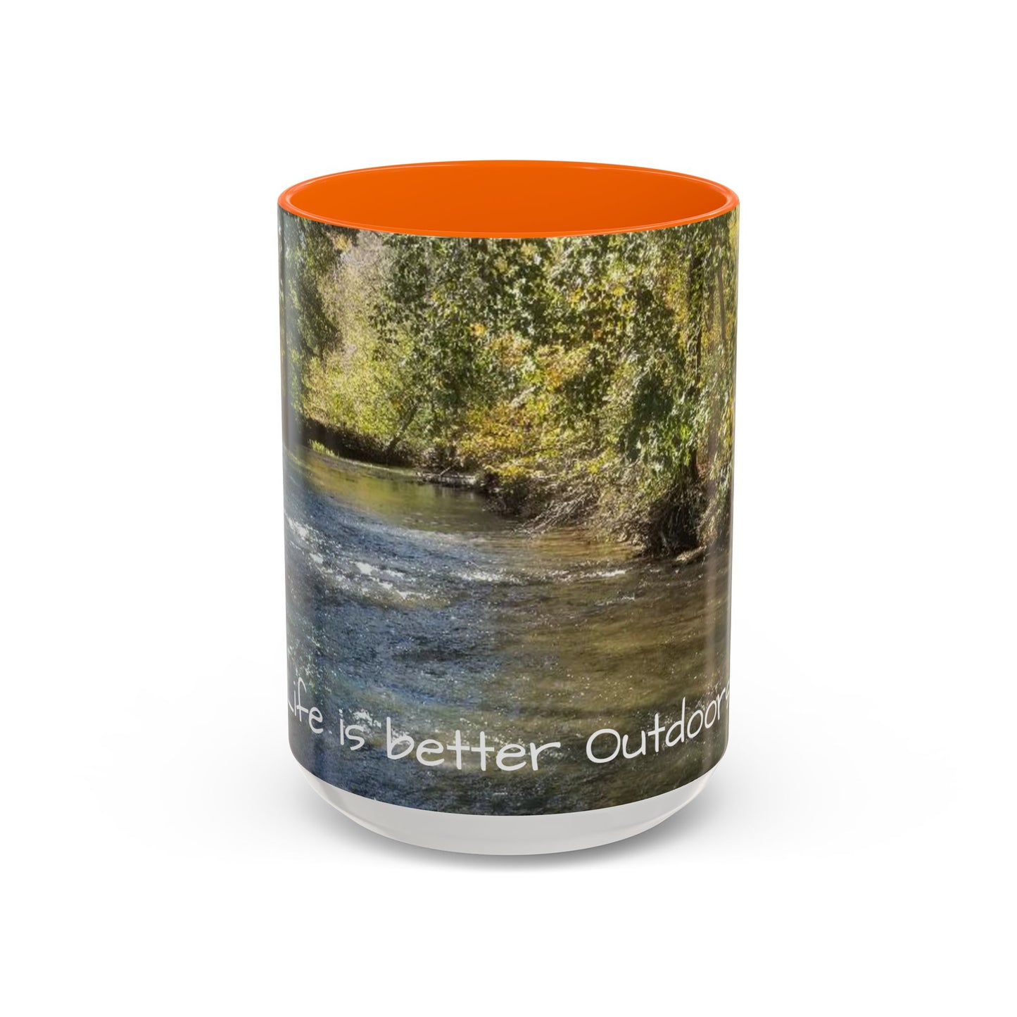 Nature-Inspired Accent Coffee Mug, Perfect for Outdoor Lovers, Gifts for Nature Enthusiasts, Afternoon Coffee, Camping Mug, Scenic Drinkware