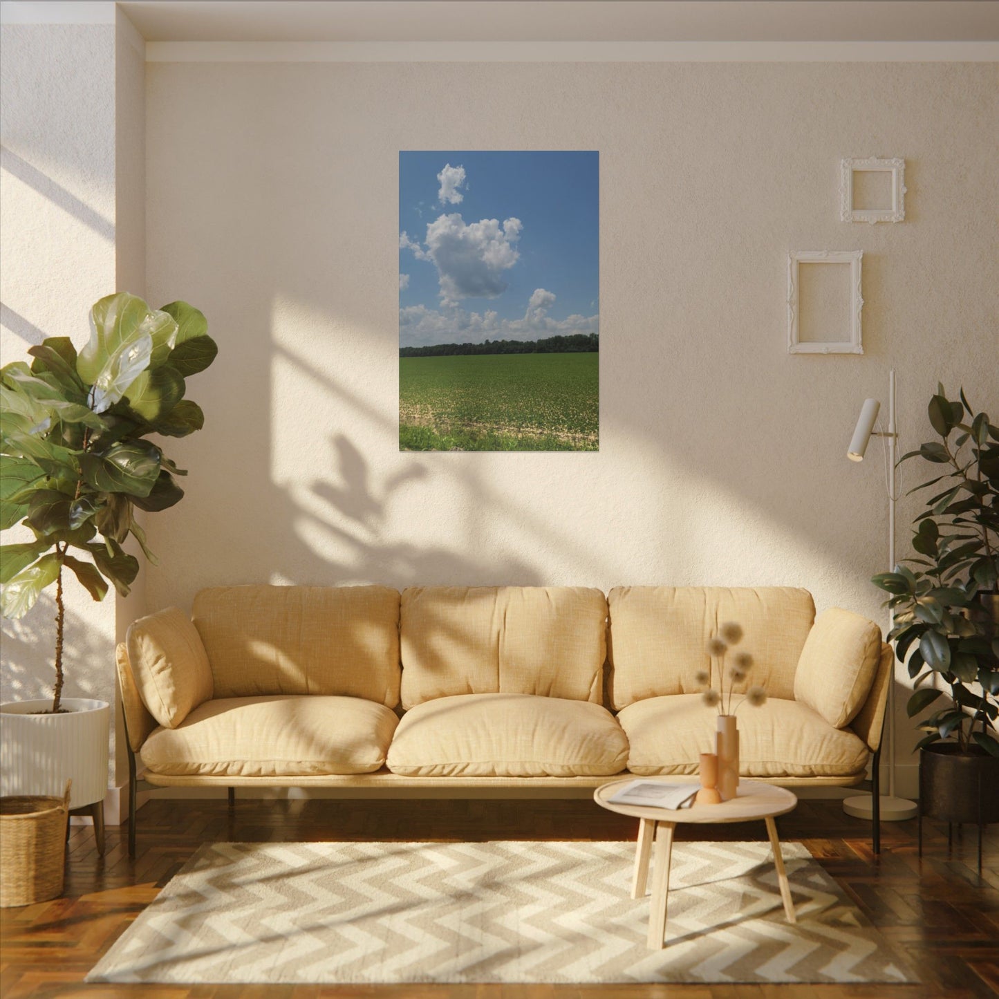 Serene Landscape Canvas Wall Art, Nature Decor for Home, Farmhouse, Gift for Nature Lovers, Rustic Wall Art, Living Room Decoration