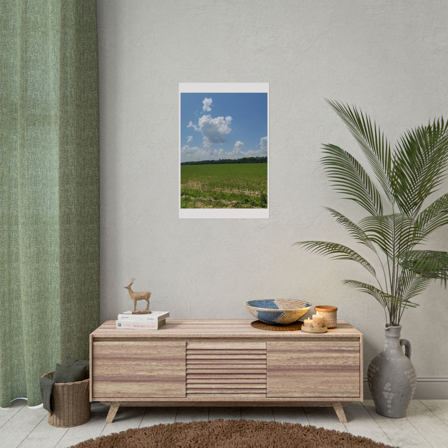 Nature Landscape Poster, Wall Art Print, Scenic Home Decor, Gift for Nature Lovers, Farmhouse Style Decoration, Office Wall Art