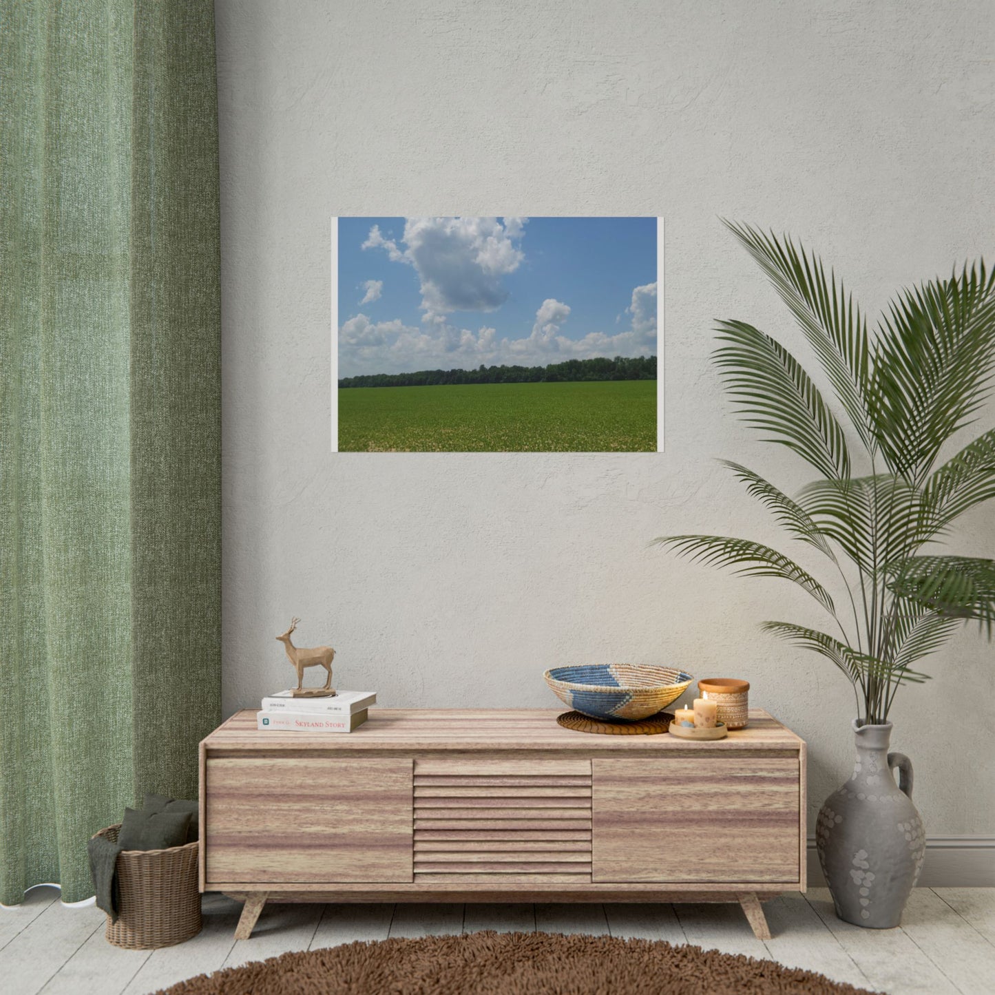 Nature Landscape Poster, Wall Art Print, Scenic Home Decor, Gift for Nature Lovers, Farmhouse Style Decoration, Office Wall Art