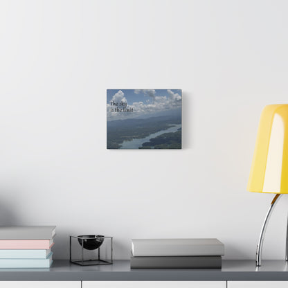 Inspirational Canvas Wall Art - The Sky Is The Limit, Motivational Decor, Home Office Artwork, Gift for Dreamers, Nature Photography