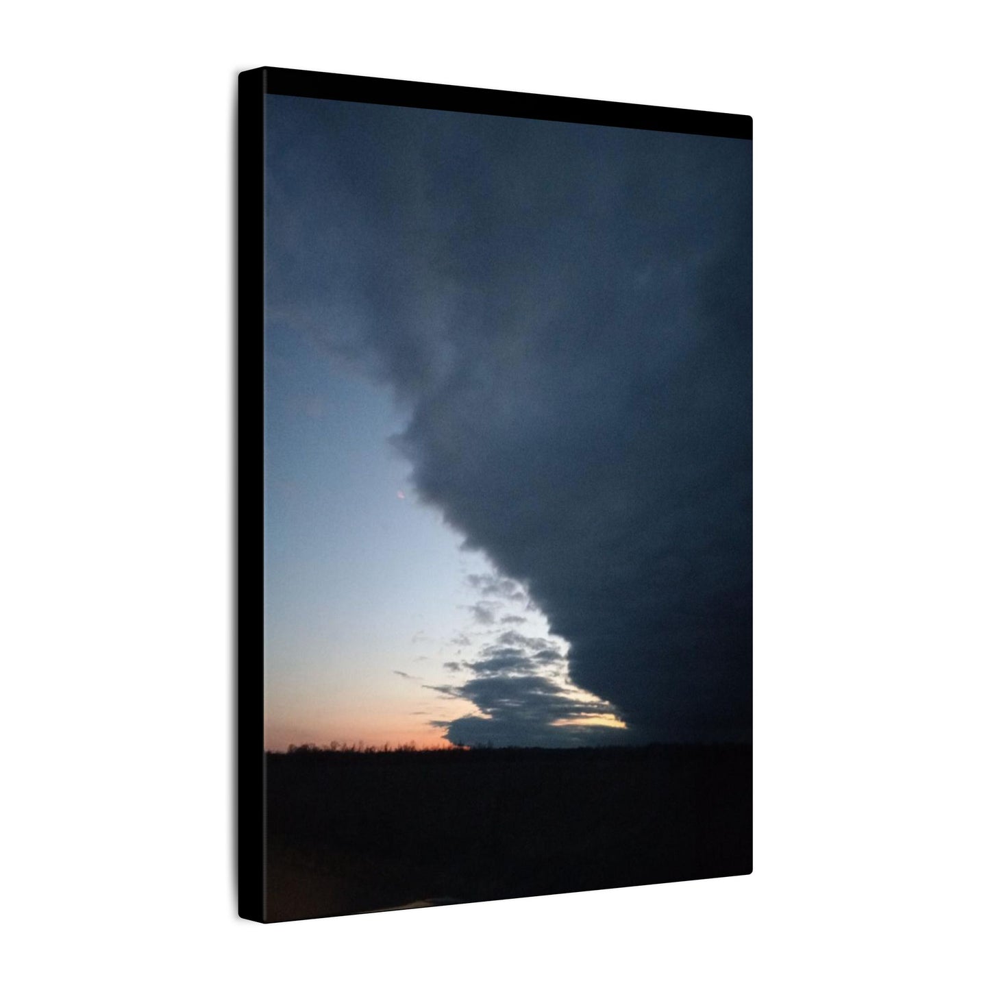 Matte Canvas Wall Art - Dramatic Storm Sky Decor, Modern Home Aesthetic, Gift for Nature Lovers, Living Room Artwork, Photography Print