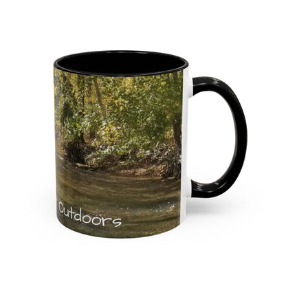Nature-Inspired Accent Coffee Mug, Perfect for Outdoor Lovers, Gifts for Nature Enthusiasts, Afternoon Coffee, Camping Mug, Scenic Drinkware