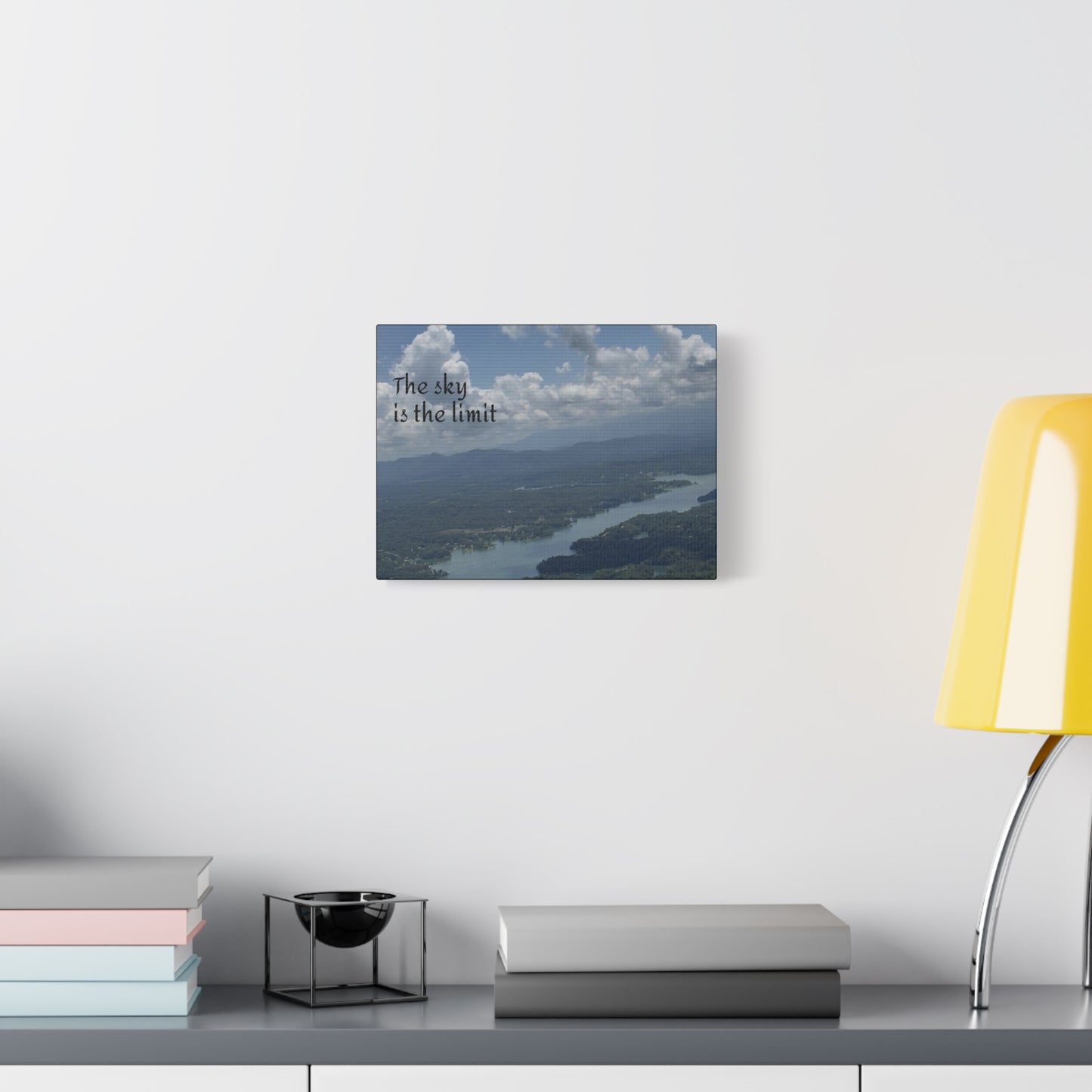 Inspirational Canvas Wall Art - The Sky Is The Limit, Motivational Decor, Home Office Artwork, Gift for Dreamers, Nature Photography
