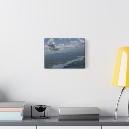 Inspirational Canvas Wall Art - The Sky Is The Limit, Motivational Decor, Home Office Artwork, Gift for Dreamers, Nature Photography