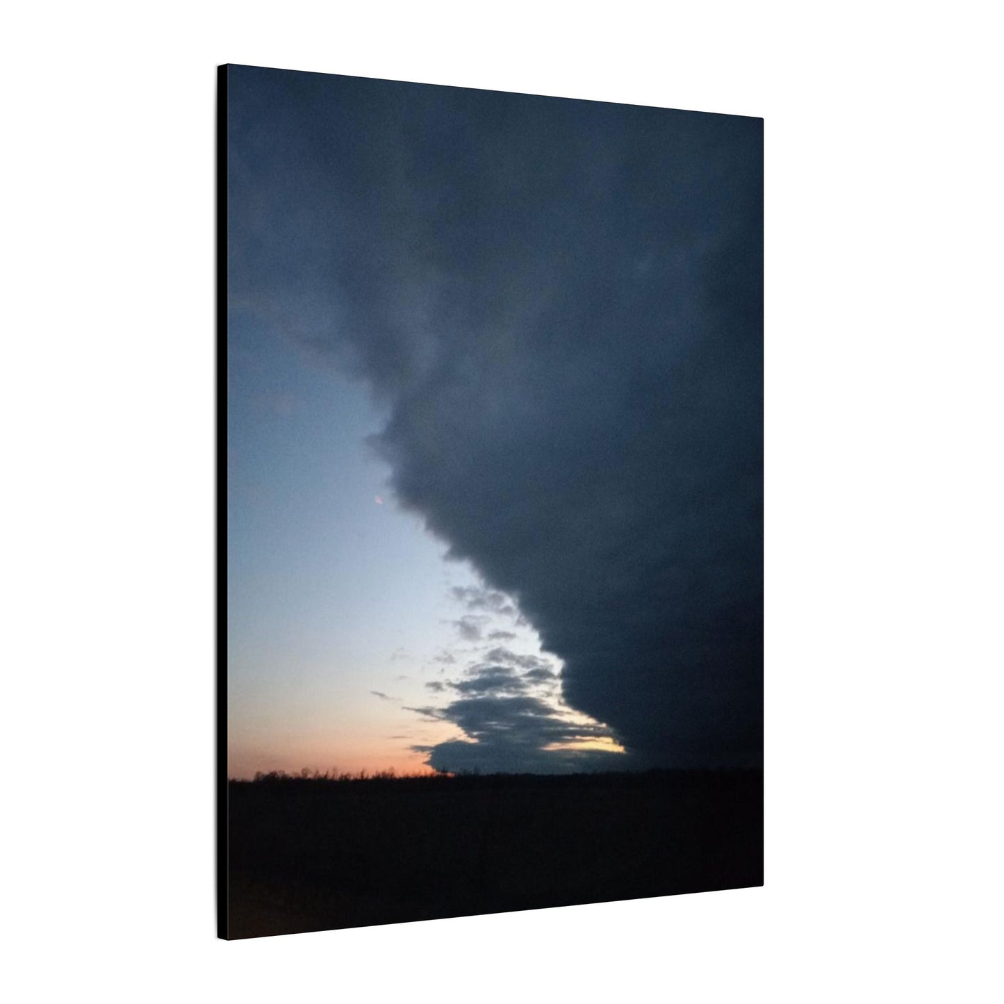 Matte Canvas Wall Art - Dramatic Storm Sky Decor, Modern Home Aesthetic, Gift for Nature Lovers, Living Room Artwork, Photography Print
