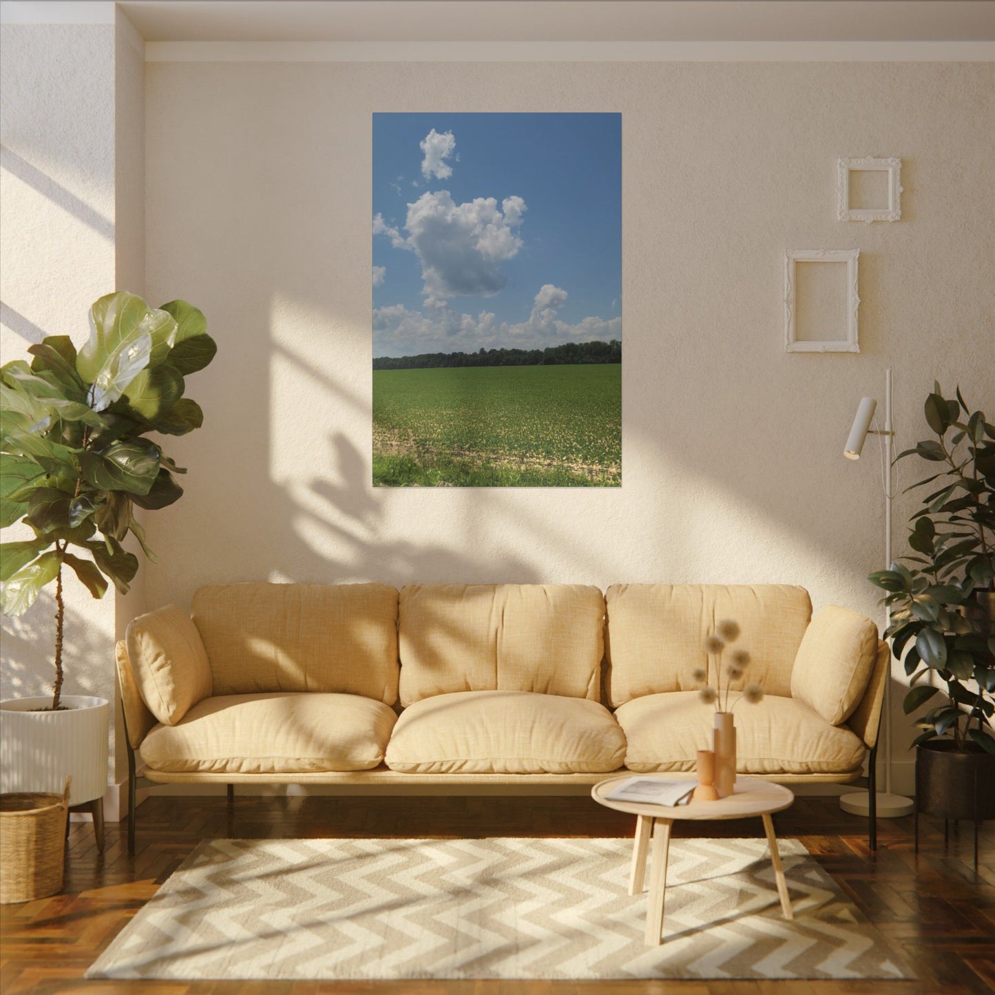 Serene Landscape Canvas Wall Art, Nature Decor for Home, Farmhouse, Gift for Nature Lovers, Rustic Wall Art, Living Room Decoration