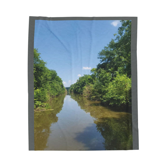 Nature-Inspired Velveteen Plush Blanket - Cozy Home Decor, Soft Gift, Outdoor Enthusiast, Meditation, Nature Lover, Relaxation