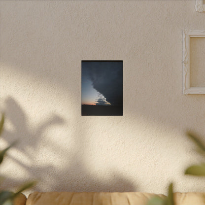 Matte Canvas Wall Art - Dramatic Storm Sky Decor, Modern Home Aesthetic, Gift for Nature Lovers, Living Room Artwork, Photography Print
