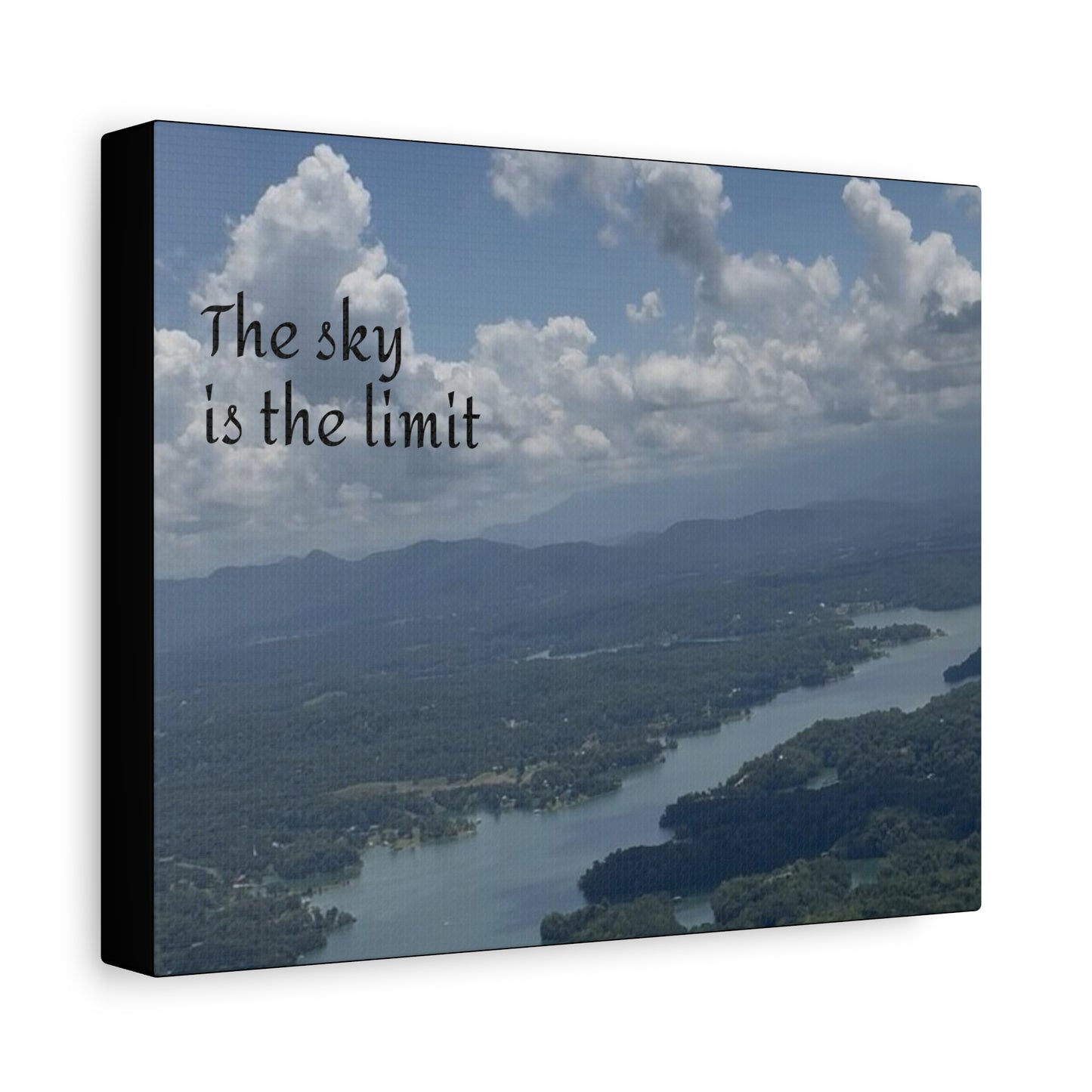 Inspirational Canvas Wall Art - The Sky Is The Limit, Motivational Decor, Home Office Artwork, Gift for Dreamers, Nature Photography