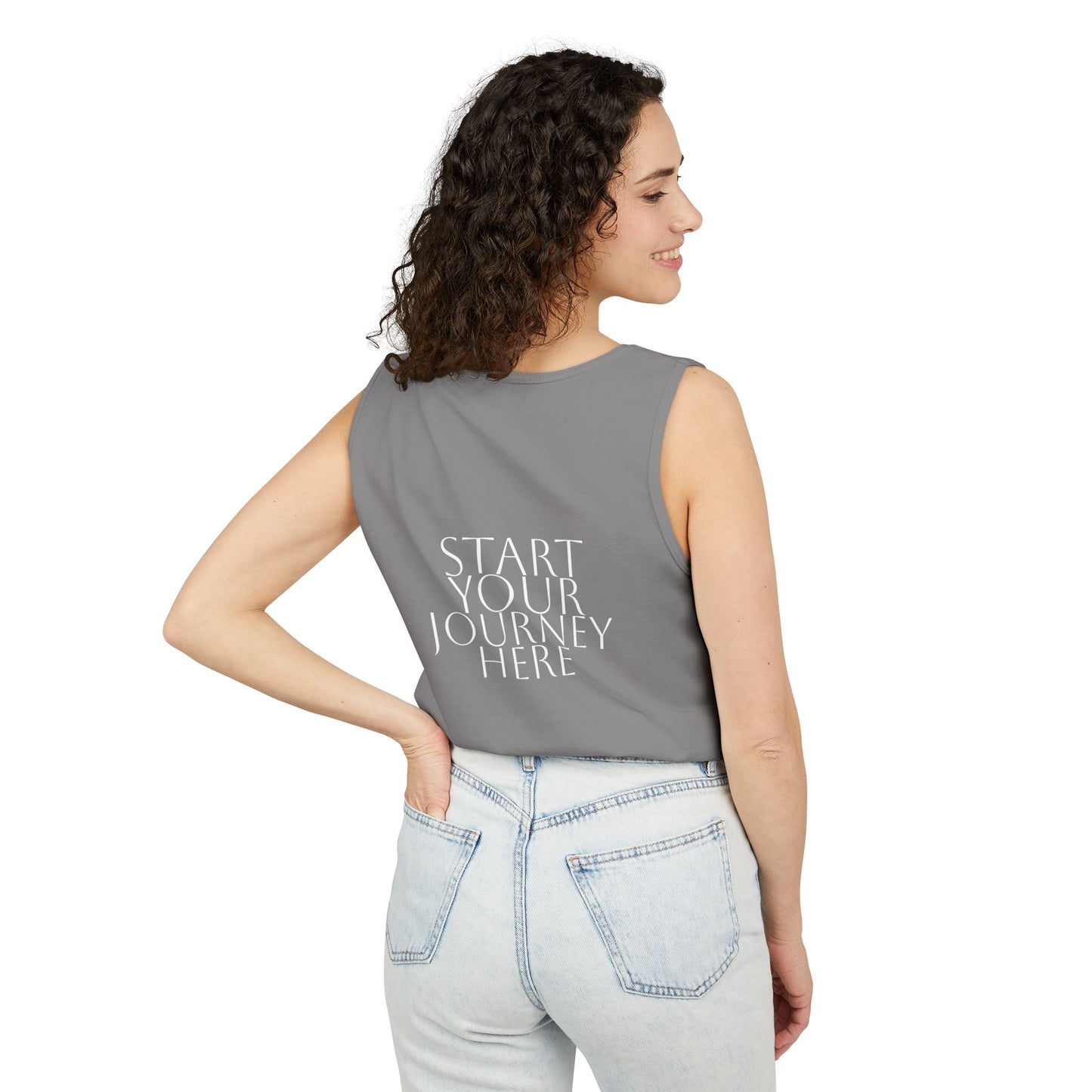 Garment-Dyed Unisex Tank Top - Casual Summer Wear, Beach Days, Festivals, Outdoor Activities, DIY Customization