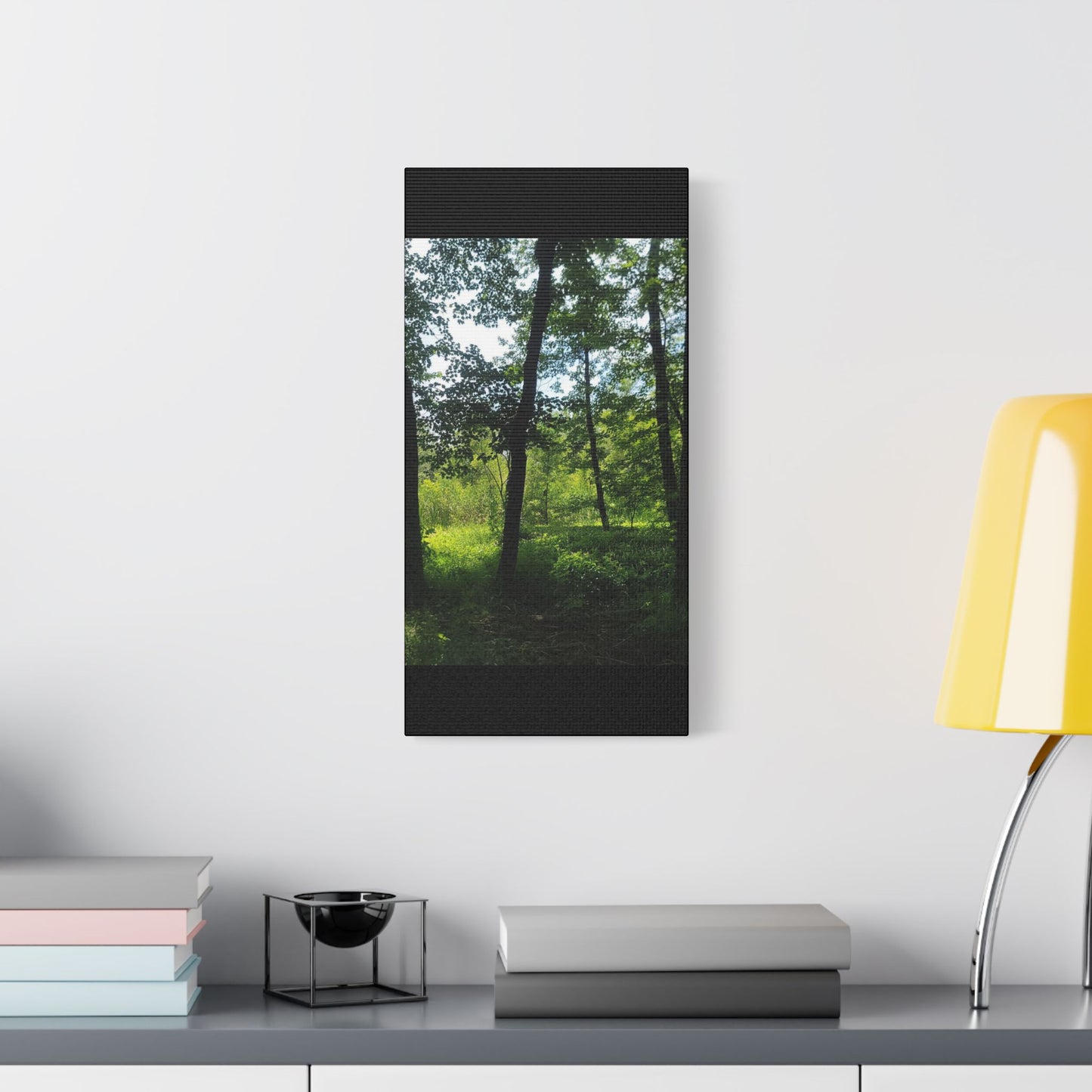 Scenic Canvas Wall Art - Nature-Inspired Home Decor, Forest Scene, Wall Hanging, Gift for Nature Lovers, Greenery Print