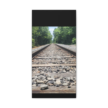 Tranquil Railway Matte Canvas Art, Perfect Gift for Nature Lovers, Home Decor, Wall Art, Inspirational Artwork, Train Track Design