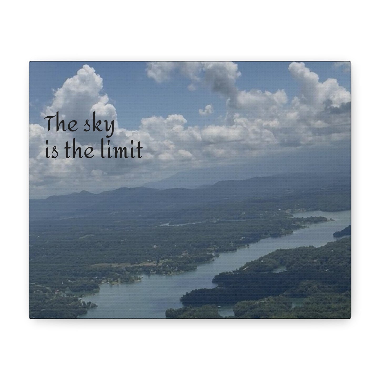 Inspirational Canvas Wall Art - The Sky Is The Limit, Motivational Decor, Home Office Artwork, Gift for Dreamers, Nature Photography