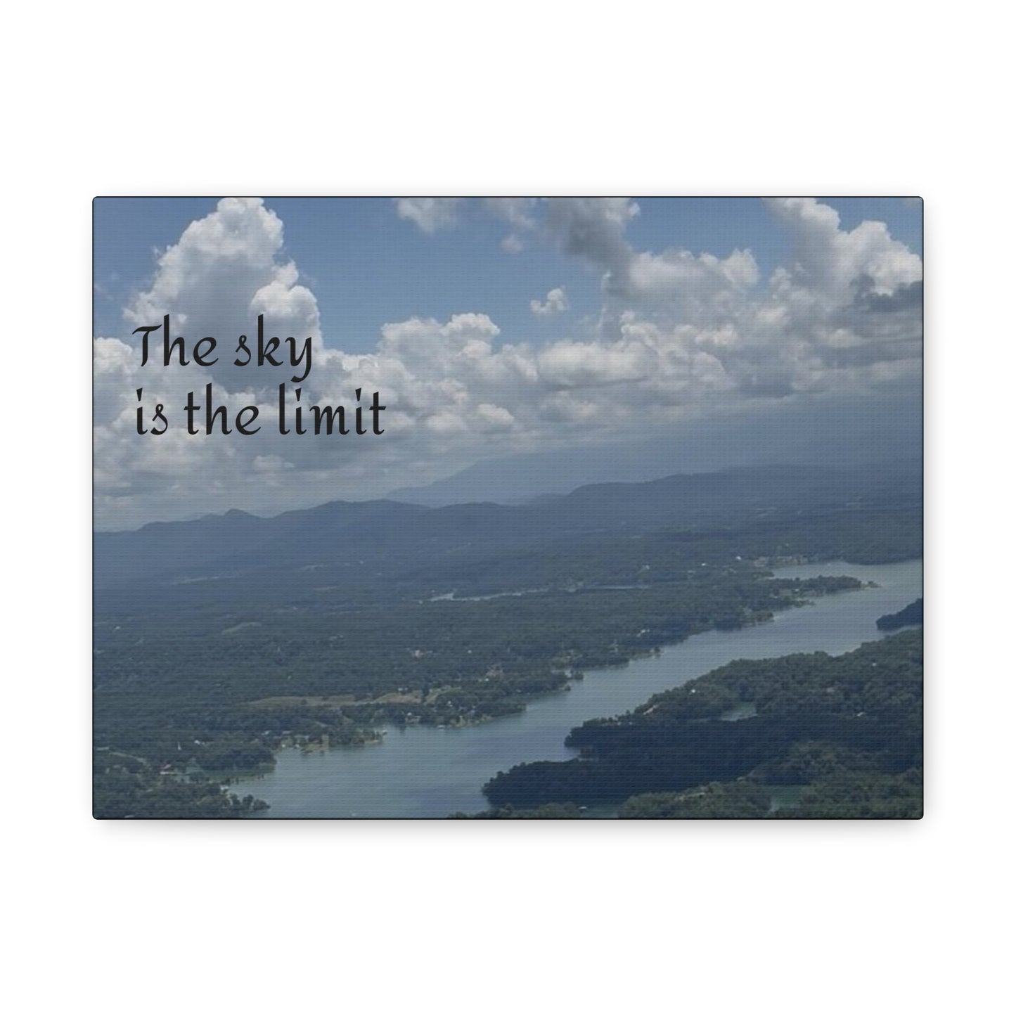 Inspirational Canvas Wall Art - The Sky Is The Limit, Motivational Decor, Home Office Artwork, Gift for Dreamers, Nature Photography