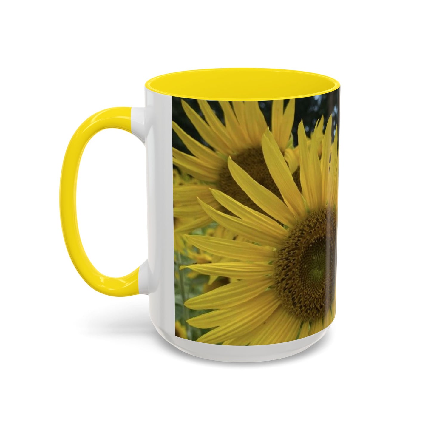 Sunflower Accent Coffee Mug - You Are My Sunshine, Gift for Flower Lovers, Coffee Lovers, Home Decor, Inspirational Mug, Floral Gifts
