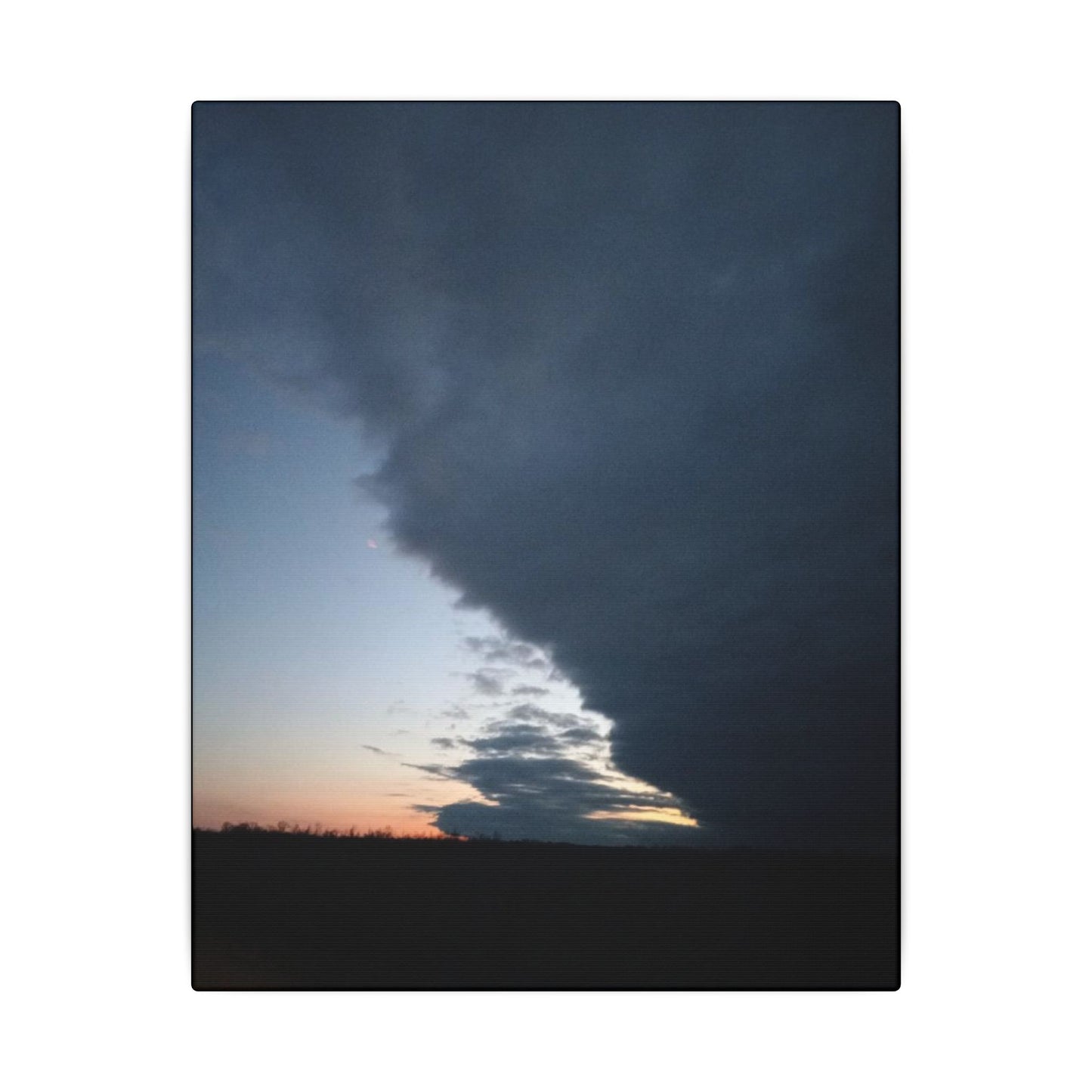 Matte Canvas Wall Art - Dramatic Storm Sky Decor, Modern Home Aesthetic, Gift for Nature Lovers, Living Room Artwork, Photography Print