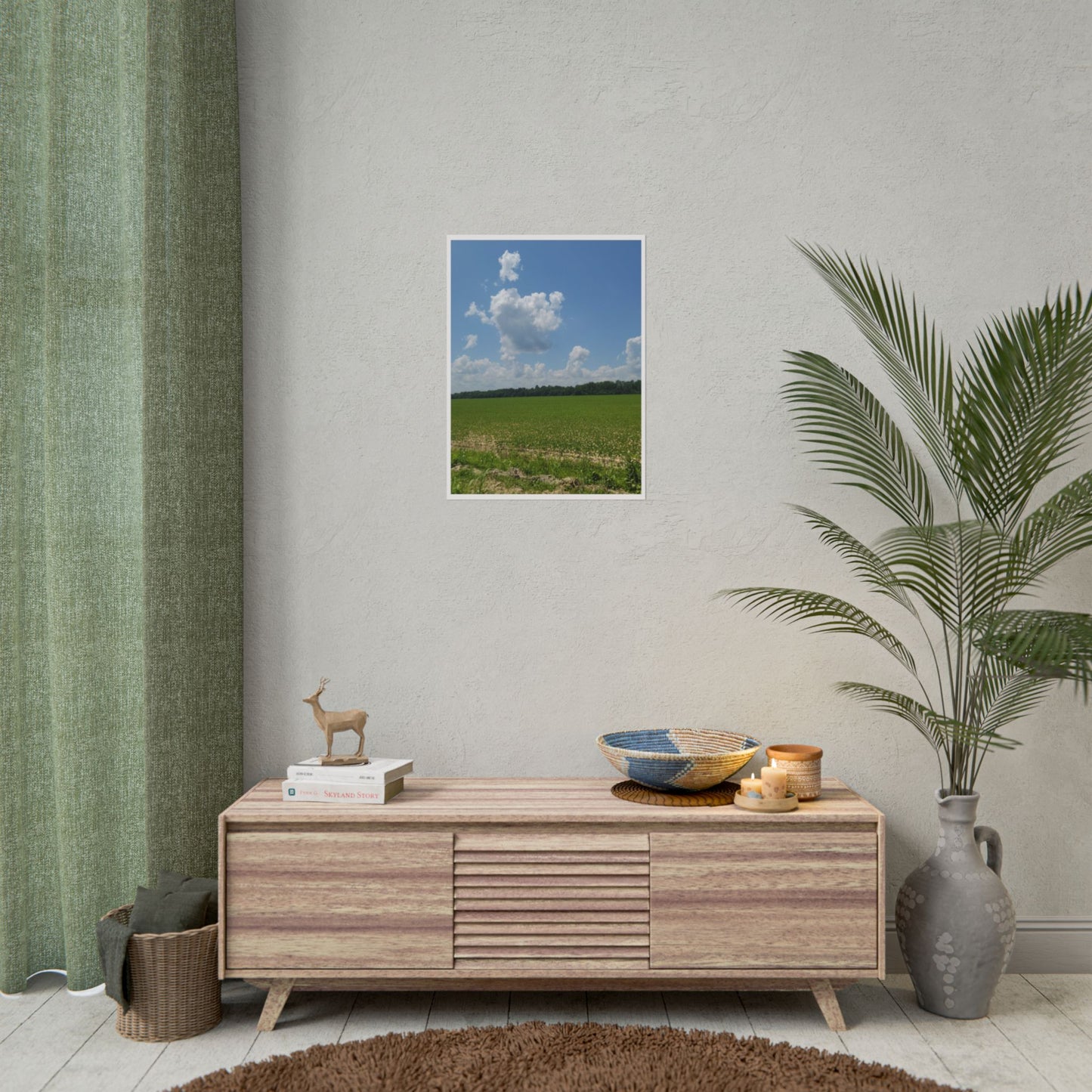 Nature Landscape Poster, Wall Art Print, Scenic Home Decor, Gift for Nature Lovers, Farmhouse Style Decoration, Office Wall Art