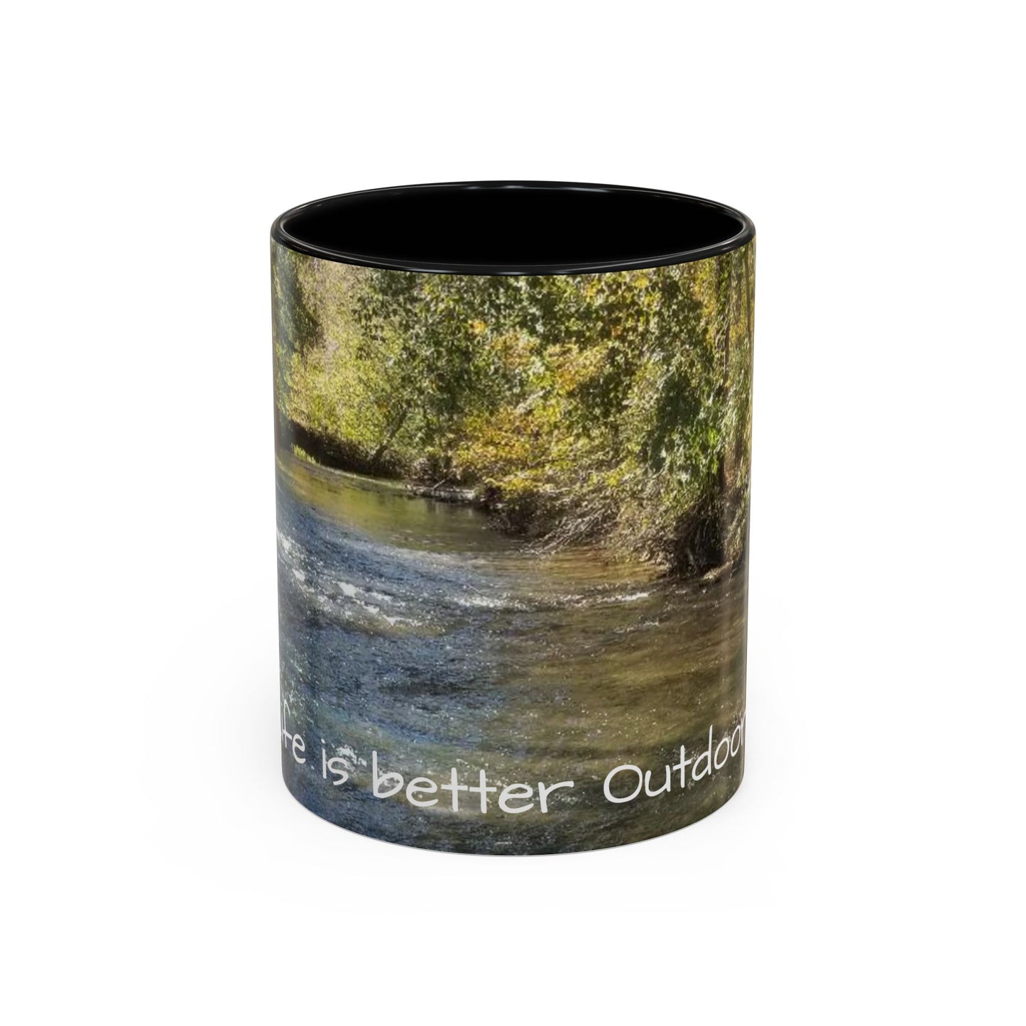 Nature-Inspired Accent Coffee Mug, Perfect for Outdoor Lovers, Gifts for Nature Enthusiasts, Afternoon Coffee, Camping Mug, Scenic Drinkware