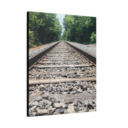 Tranquil Railway Matte Canvas Art, Perfect Gift for Nature Lovers, Home Decor, Wall Art, Inspirational Artwork, Train Track Design