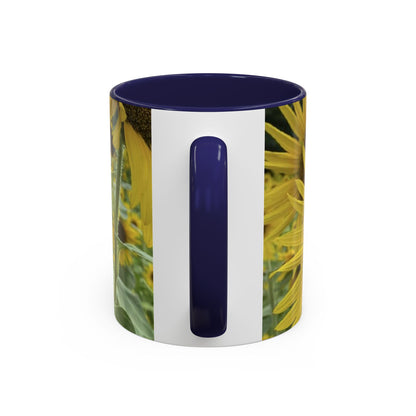 Sunflower Accent Coffee Mug - You Are My Sunshine, Gift for Flower Lovers, Coffee Lovers, Home Decor, Inspirational Mug, Floral Gifts