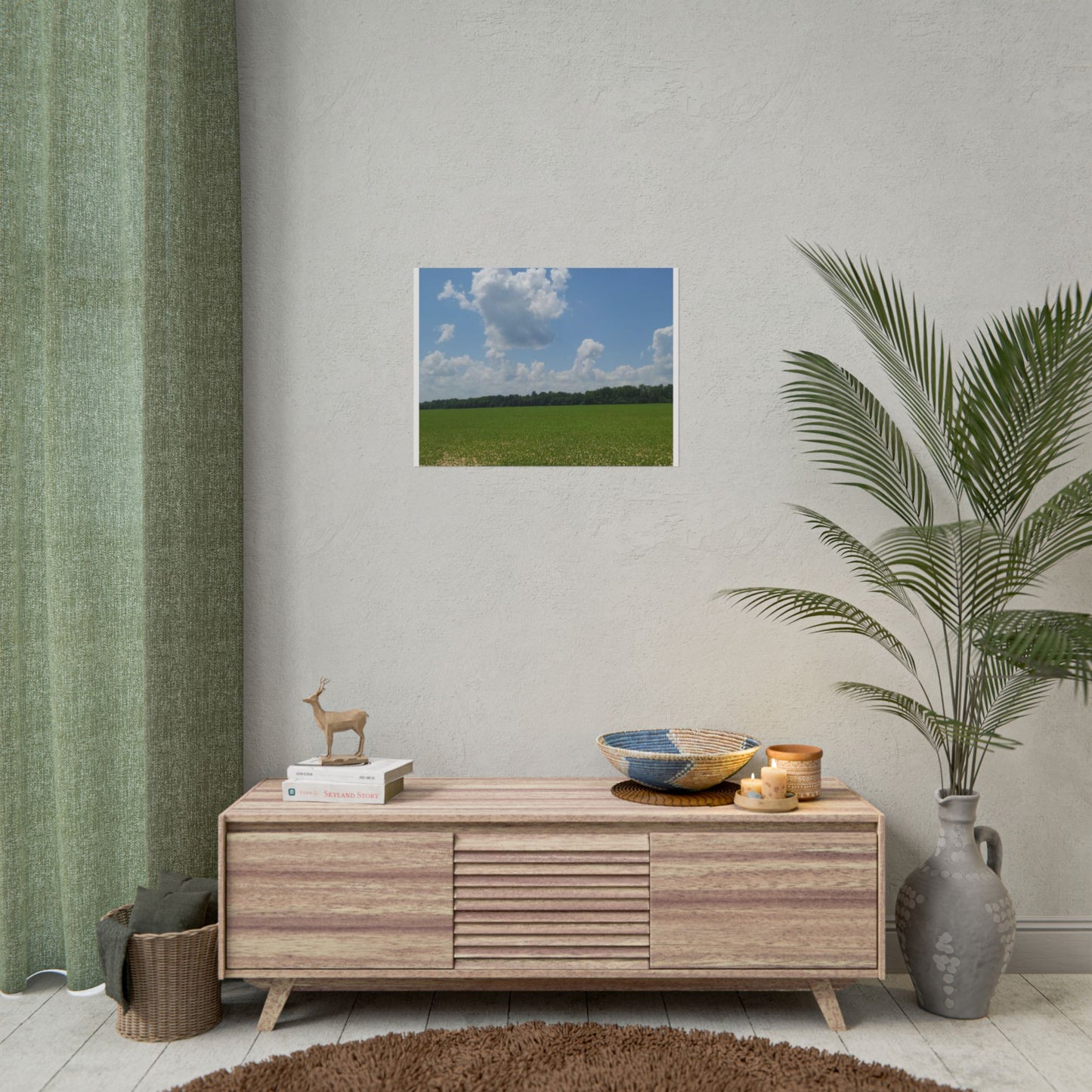 Nature Landscape Poster, Wall Art Print, Scenic Home Decor, Gift for Nature Lovers, Farmhouse Style Decoration, Office Wall Art