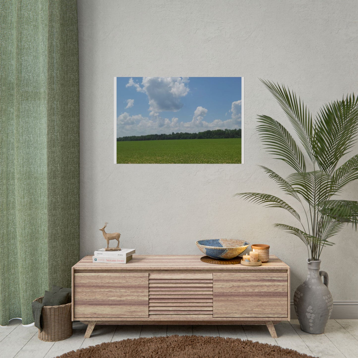 Nature Landscape Poster, Wall Art Print, Scenic Home Decor, Gift for Nature Lovers, Farmhouse Style Decoration, Office Wall Art
