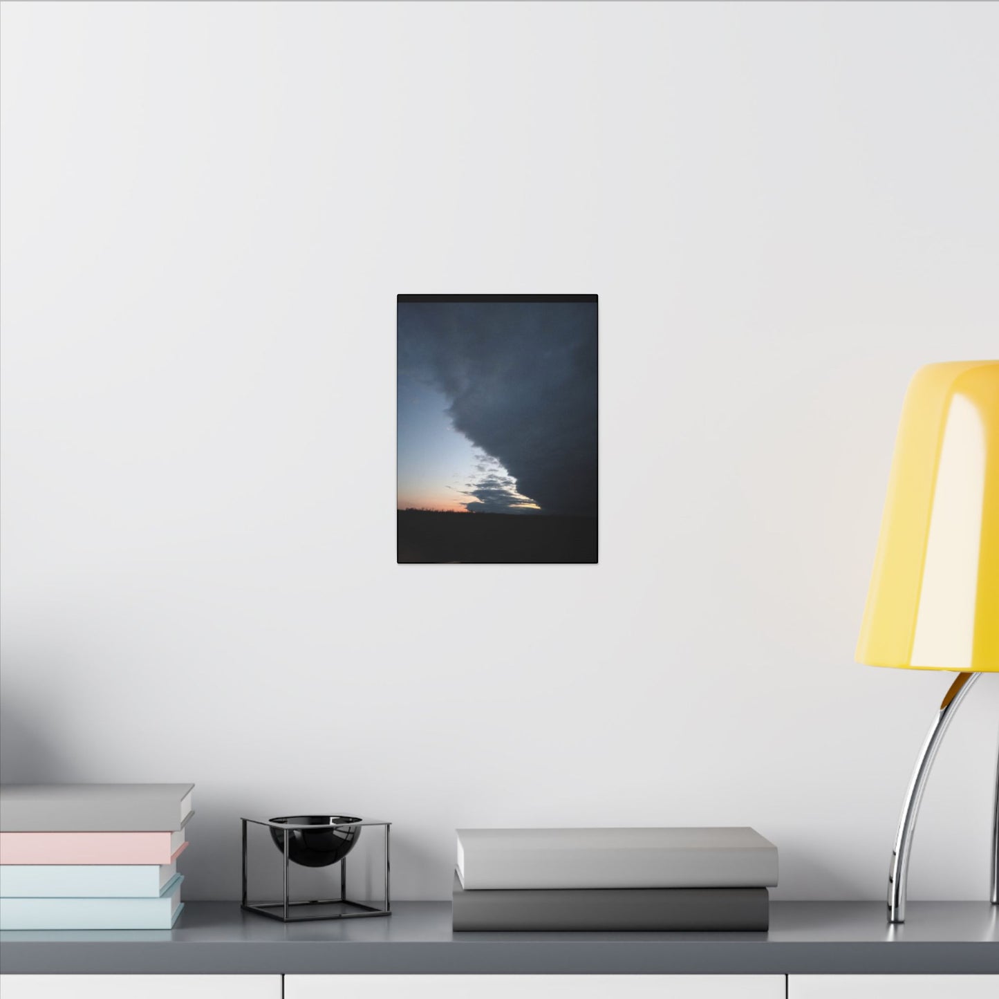 Matte Canvas Wall Art - Dramatic Storm Sky Decor, Modern Home Aesthetic, Gift for Nature Lovers, Living Room Artwork, Photography Print