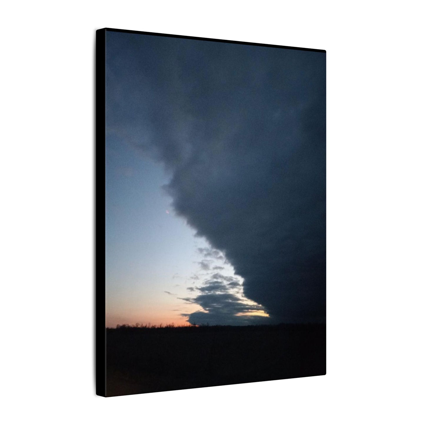 Matte Canvas Wall Art - Dramatic Storm Sky Decor, Modern Home Aesthetic, Gift for Nature Lovers, Living Room Artwork, Photography Print