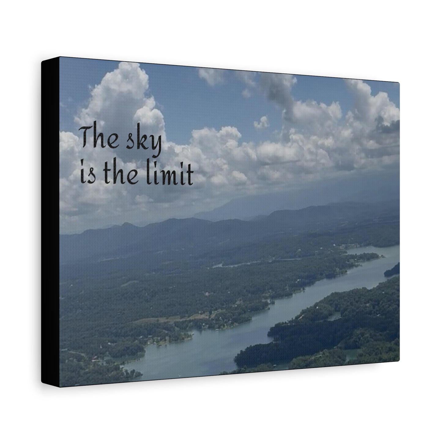 Inspirational Canvas Wall Art - The Sky Is The Limit, Motivational Decor, Home Office Artwork, Gift for Dreamers, Nature Photography