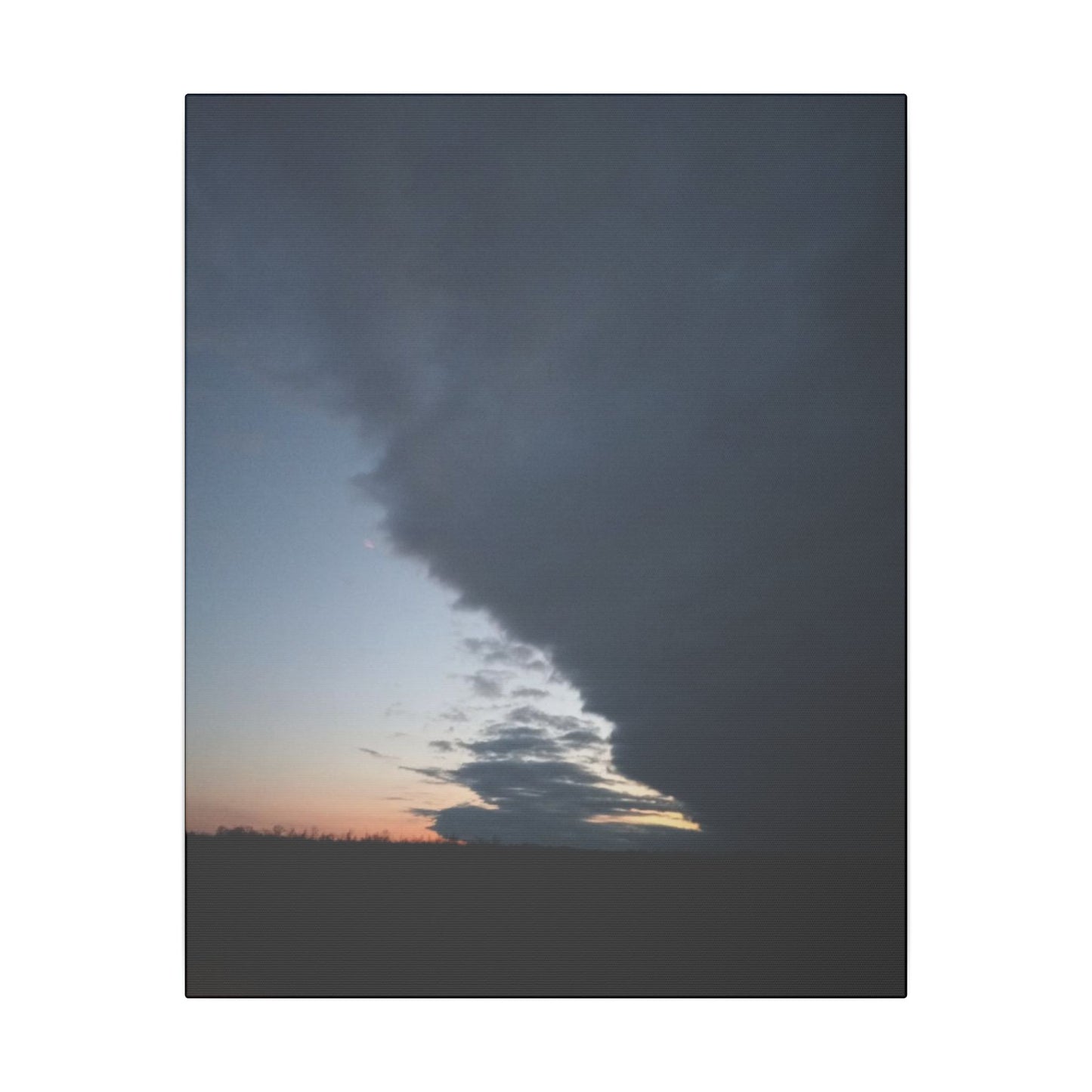 Matte Canvas Wall Art - Dramatic Storm Sky Decor, Modern Home Aesthetic, Gift for Nature Lovers, Living Room Artwork, Photography Print